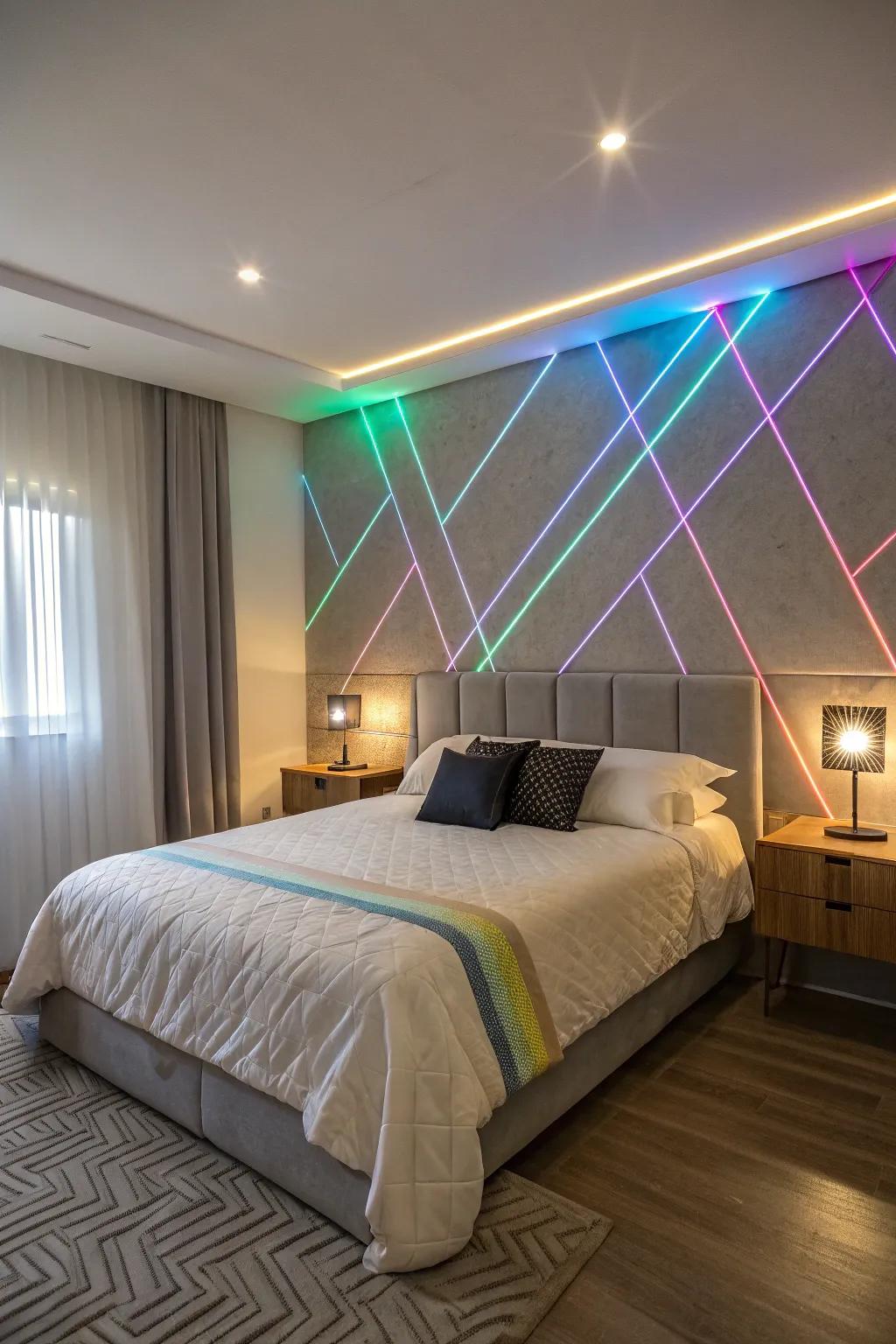 For a minimalist aesthetic, clean lines are used with SparkLights.