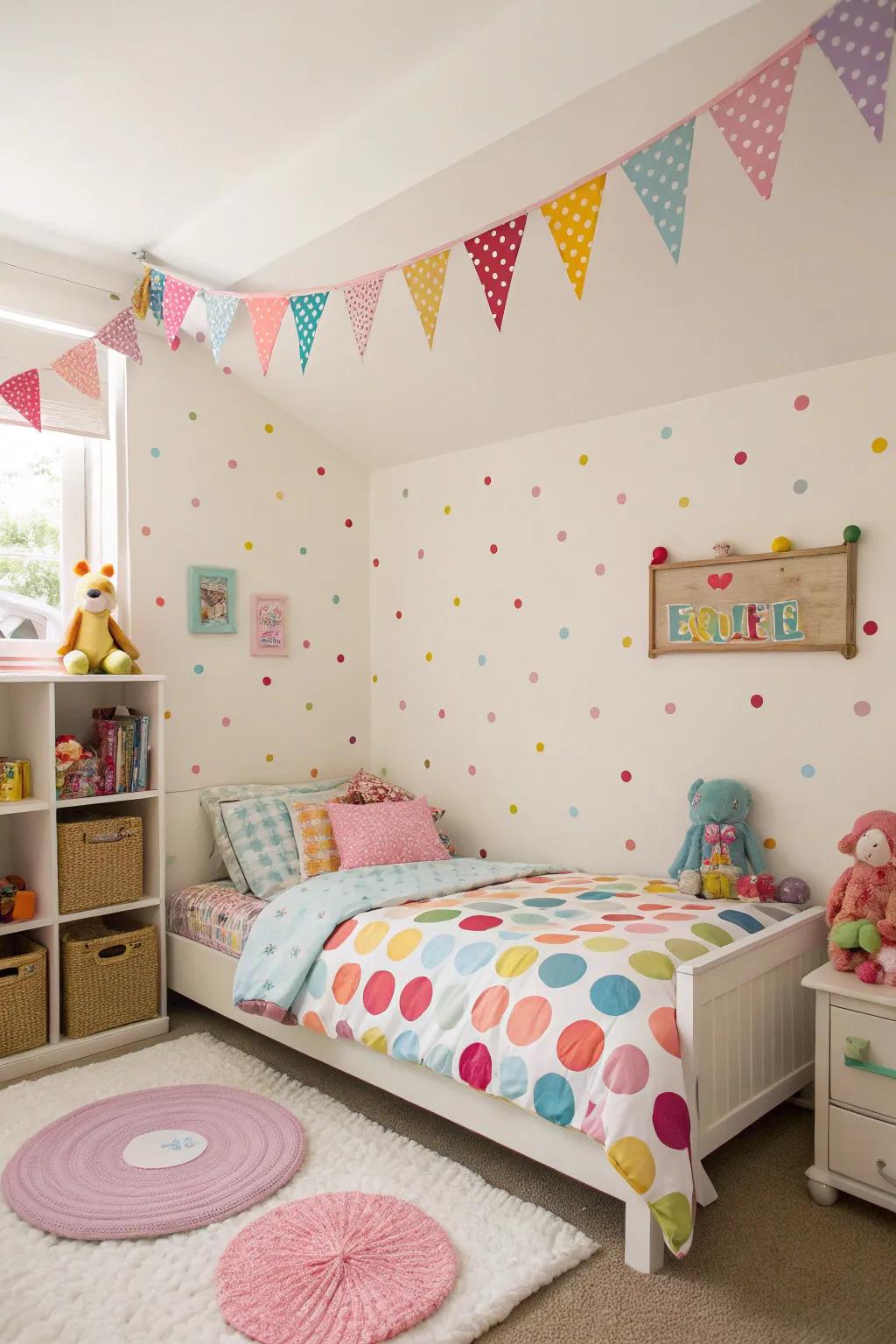 Joyful spots bringing happiness and lightheartedness to the area.
