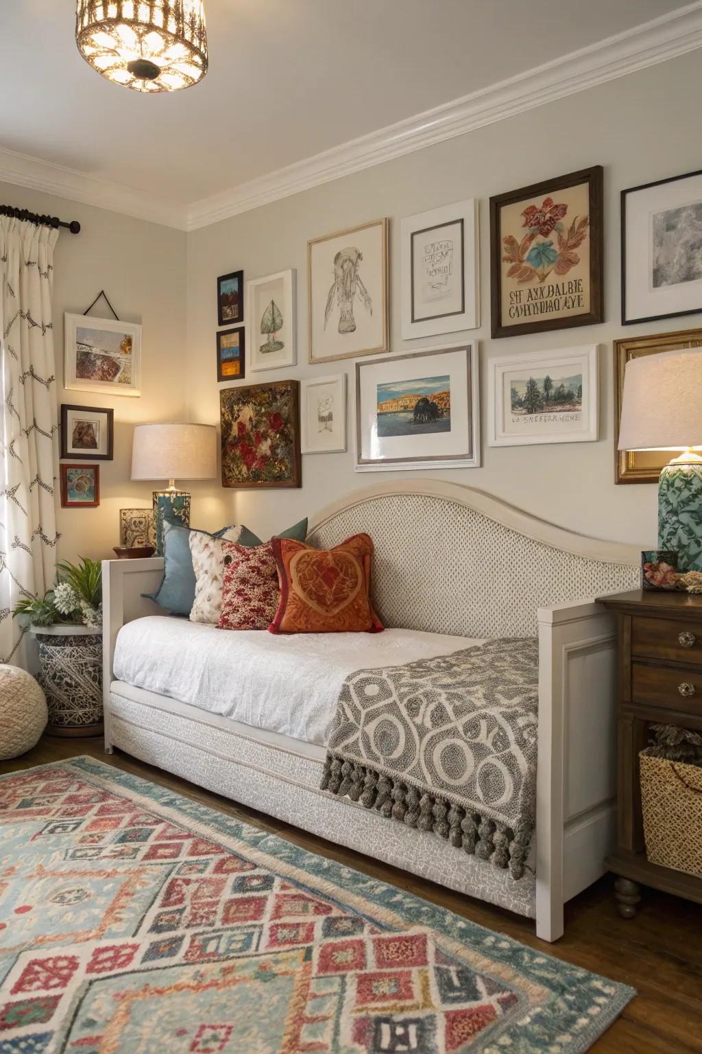 Crown molding repurposed as a unique panel.