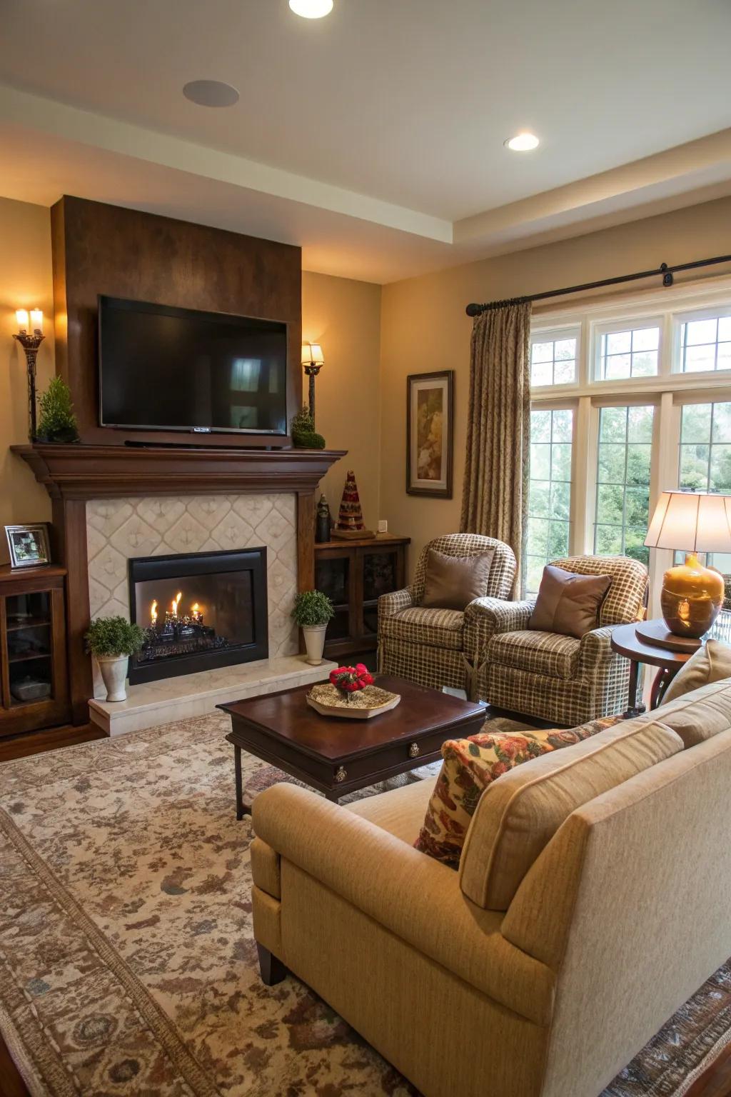 Thoughtful furnishing placement improves practicality and comfort.