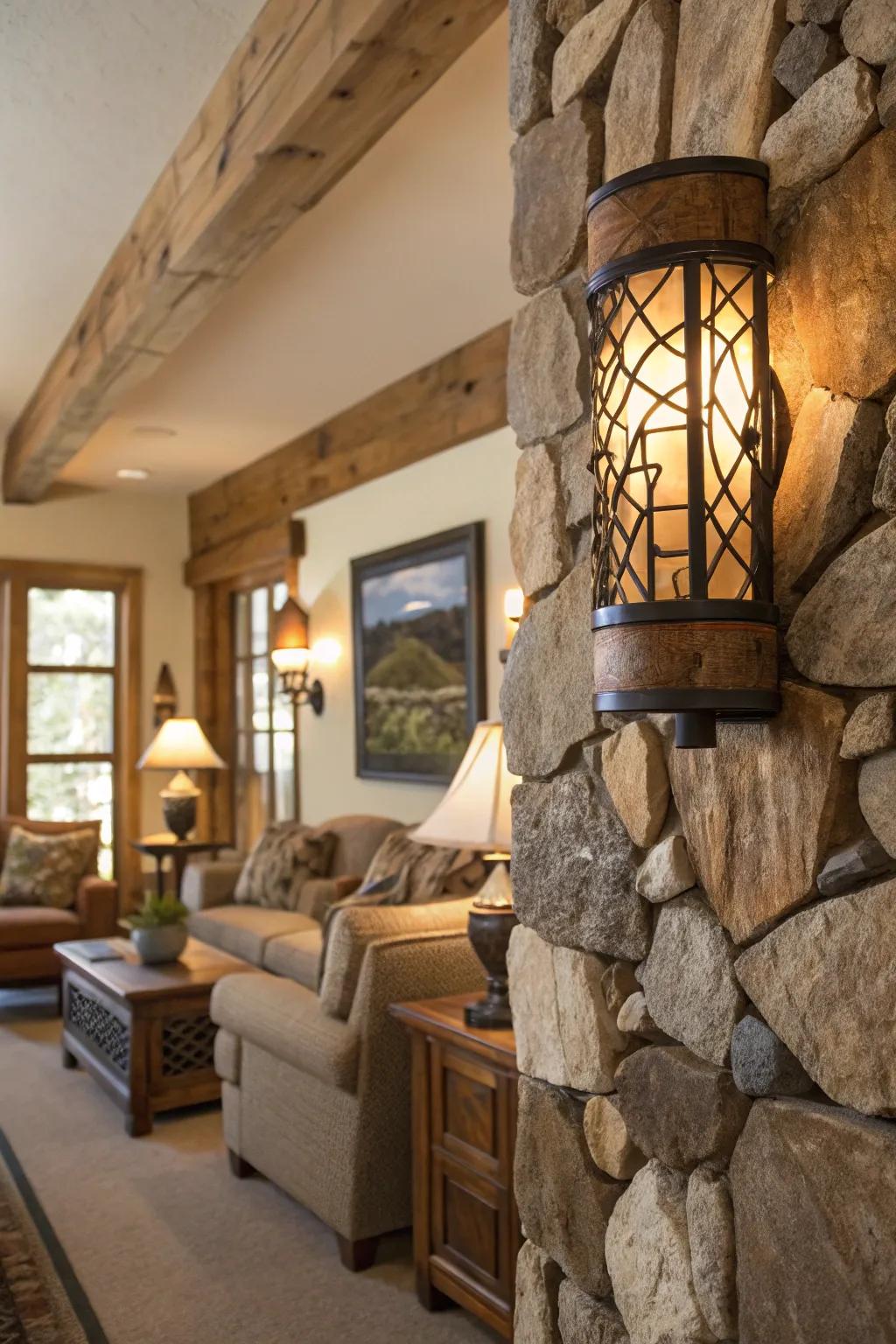 Natural accents create warmth and tranquility.
