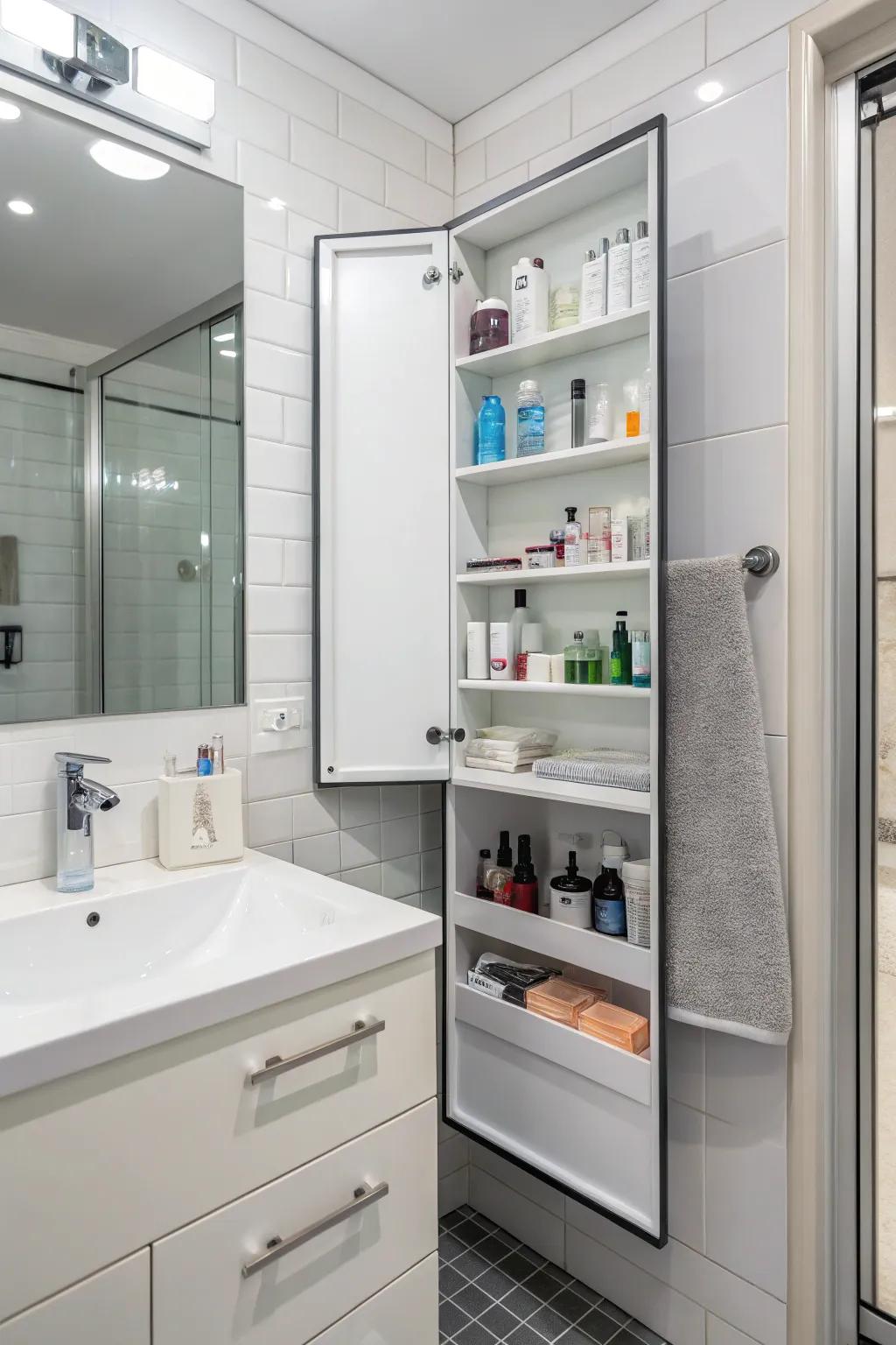 Corner cabinets ensure every inch is put to good use.