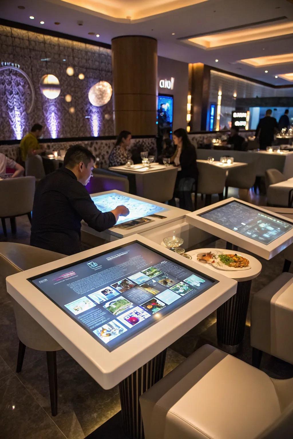 Engage patrons with futuristic communication menus.