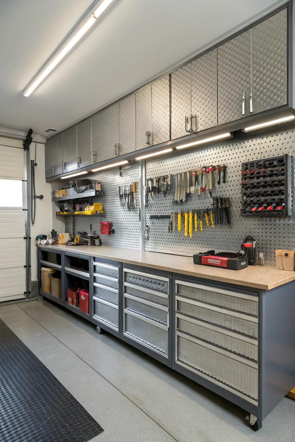 Change your garage into a stylish and functional area.