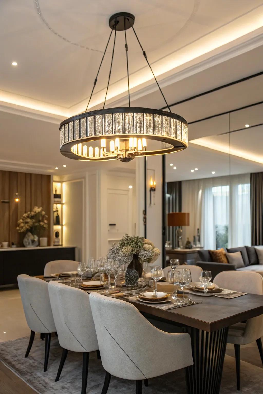 Modernized suspension lamps transform any space.