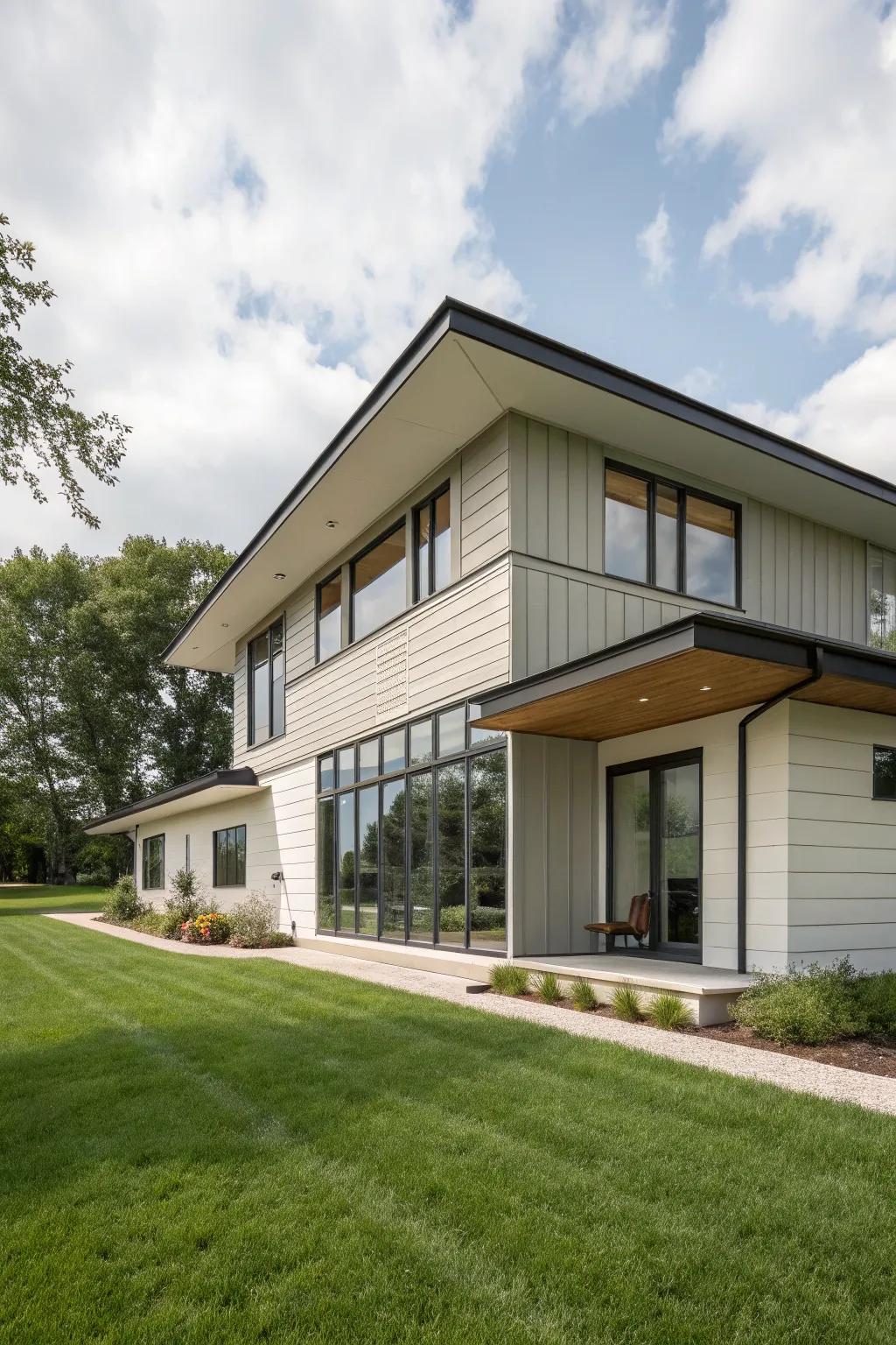 Contemporary roofing can enhance your home's modern charm.
