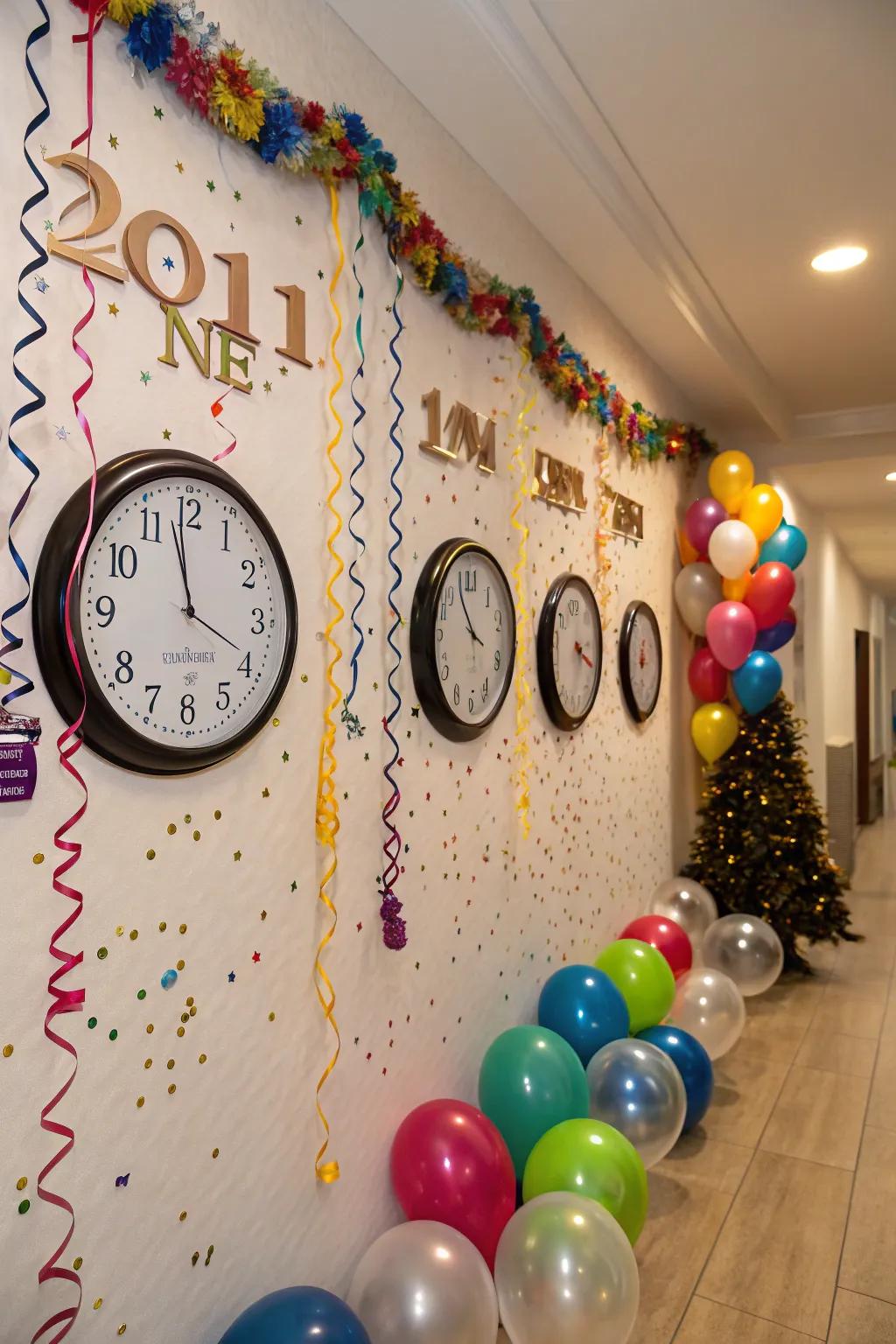 Craft a striking focal point with a countdown installation.