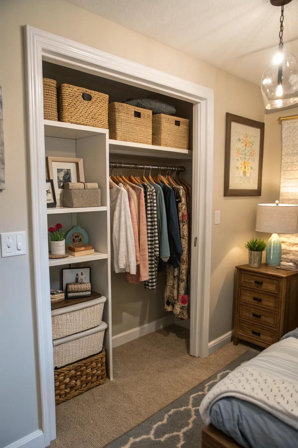 Wall niches can be turned into handy storage.