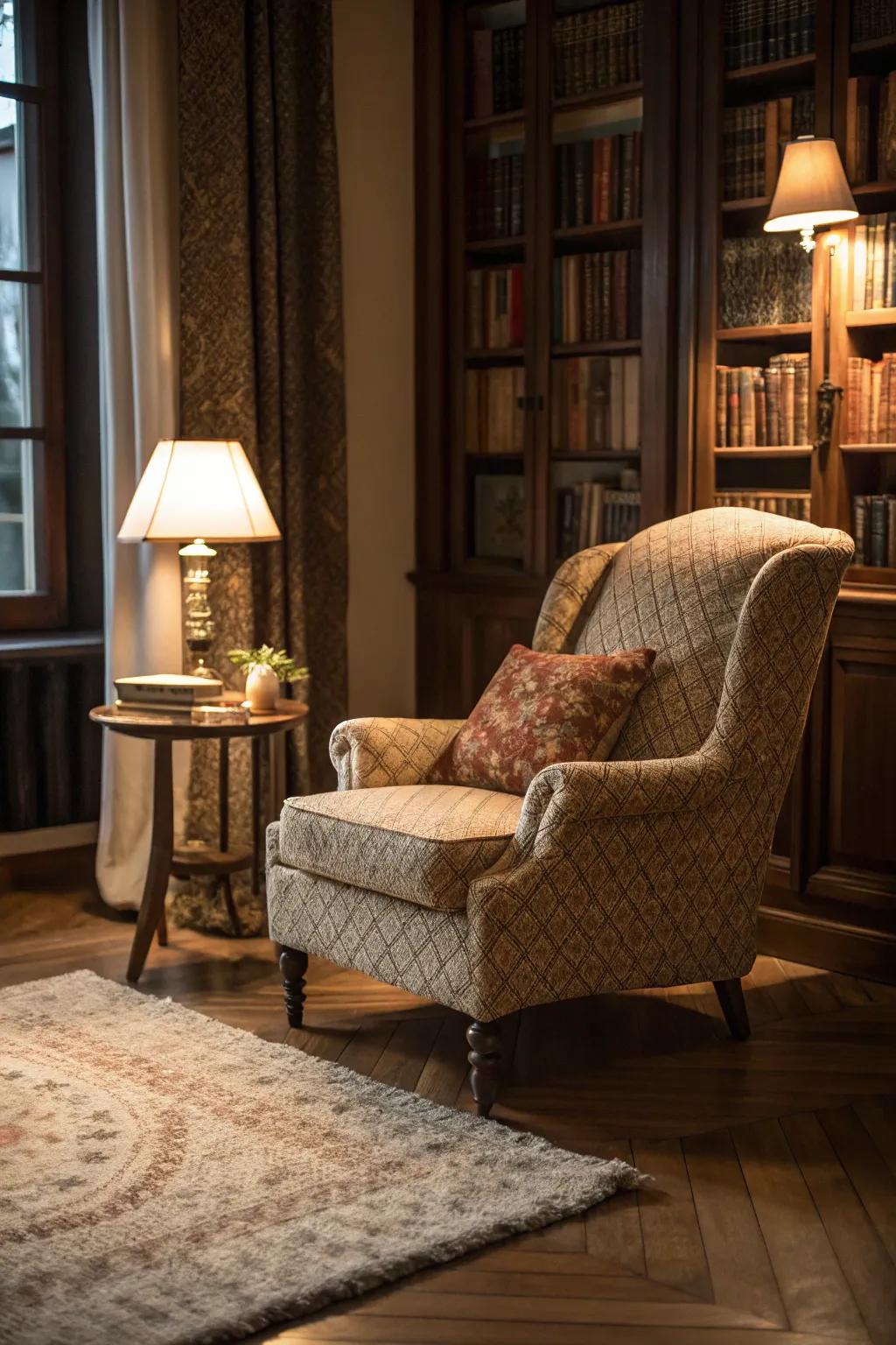 A comfy nook featuring inviting furniture for ultimate relaxation.