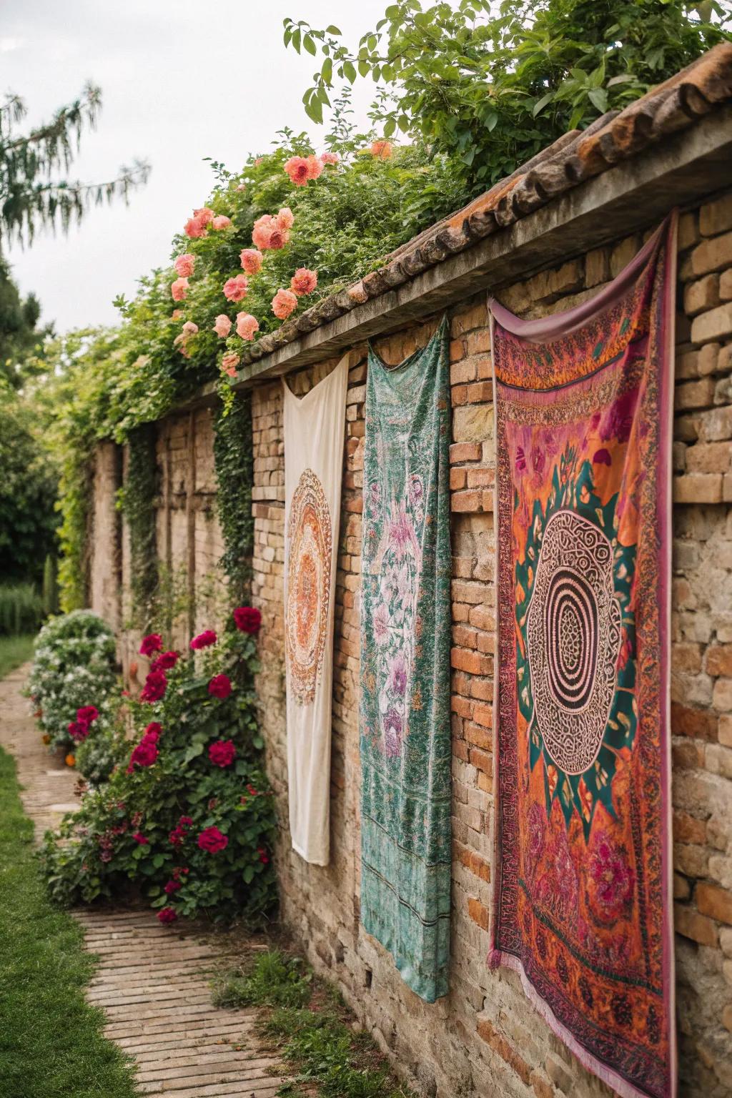 Textile hangings bring warmth and texture.