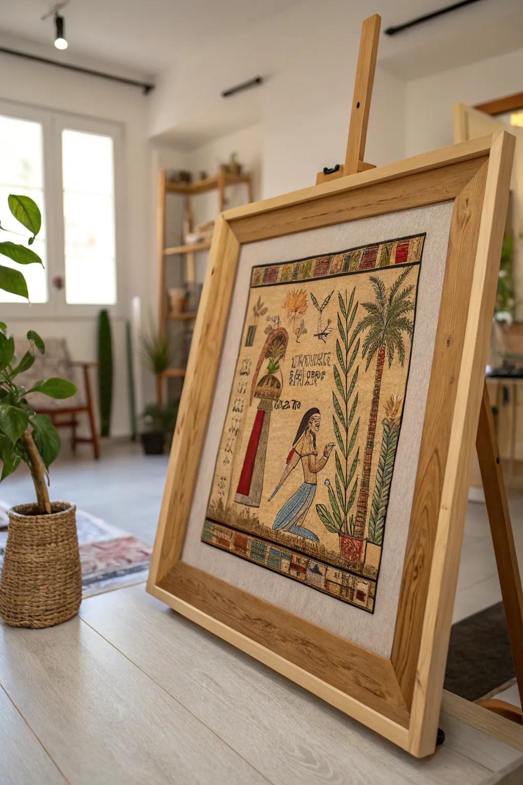 Frames without glass let people get closer to the art.