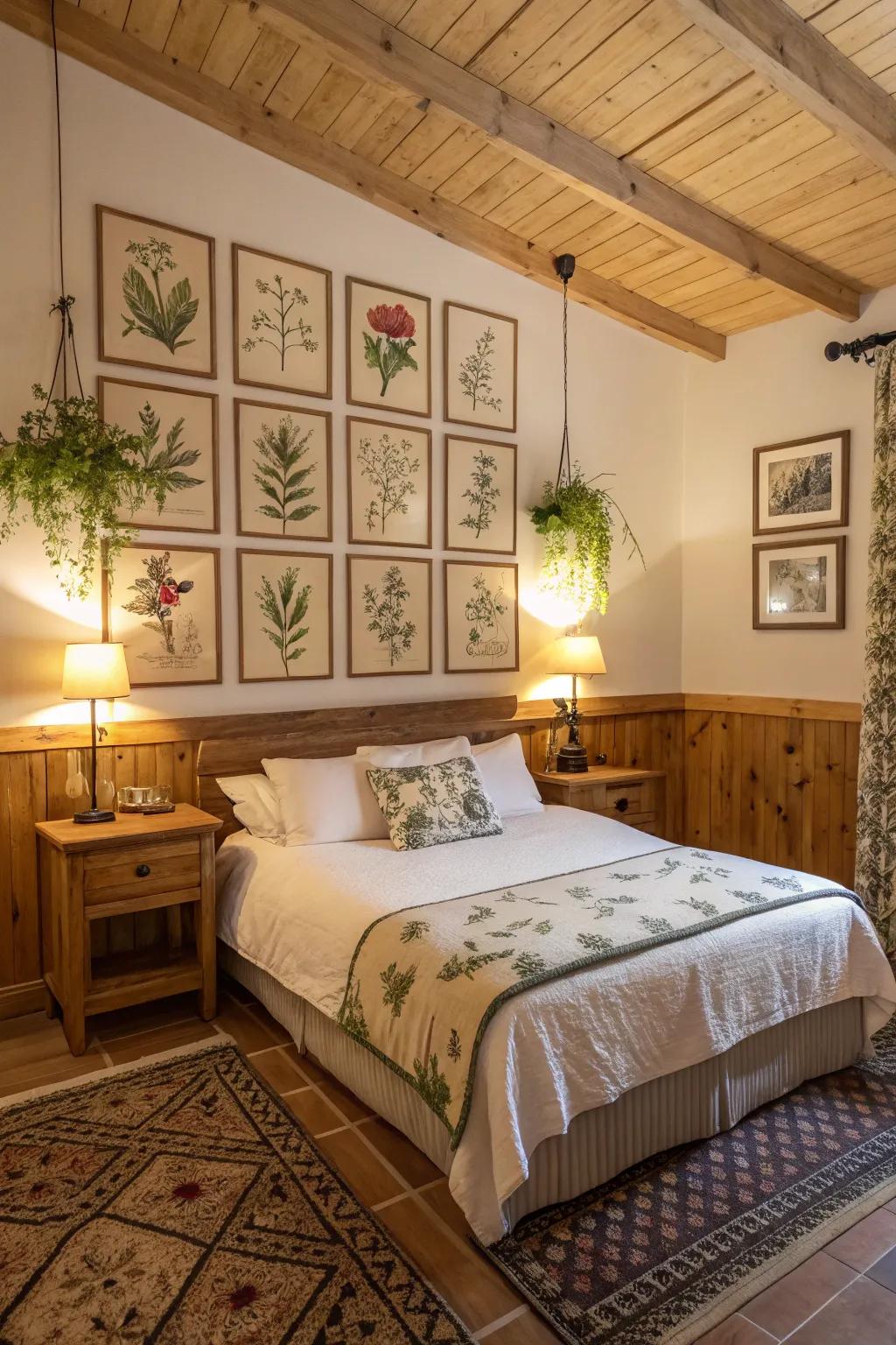 Nature-inspired aesthetic brings serenity to the space.