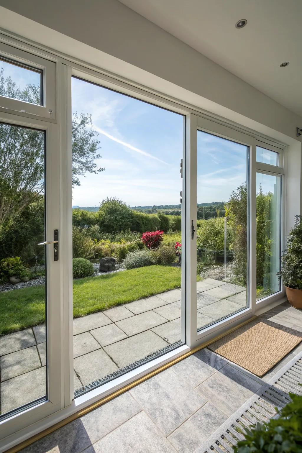 Energy-efficient doors sustain your home's coziness throughout the year.