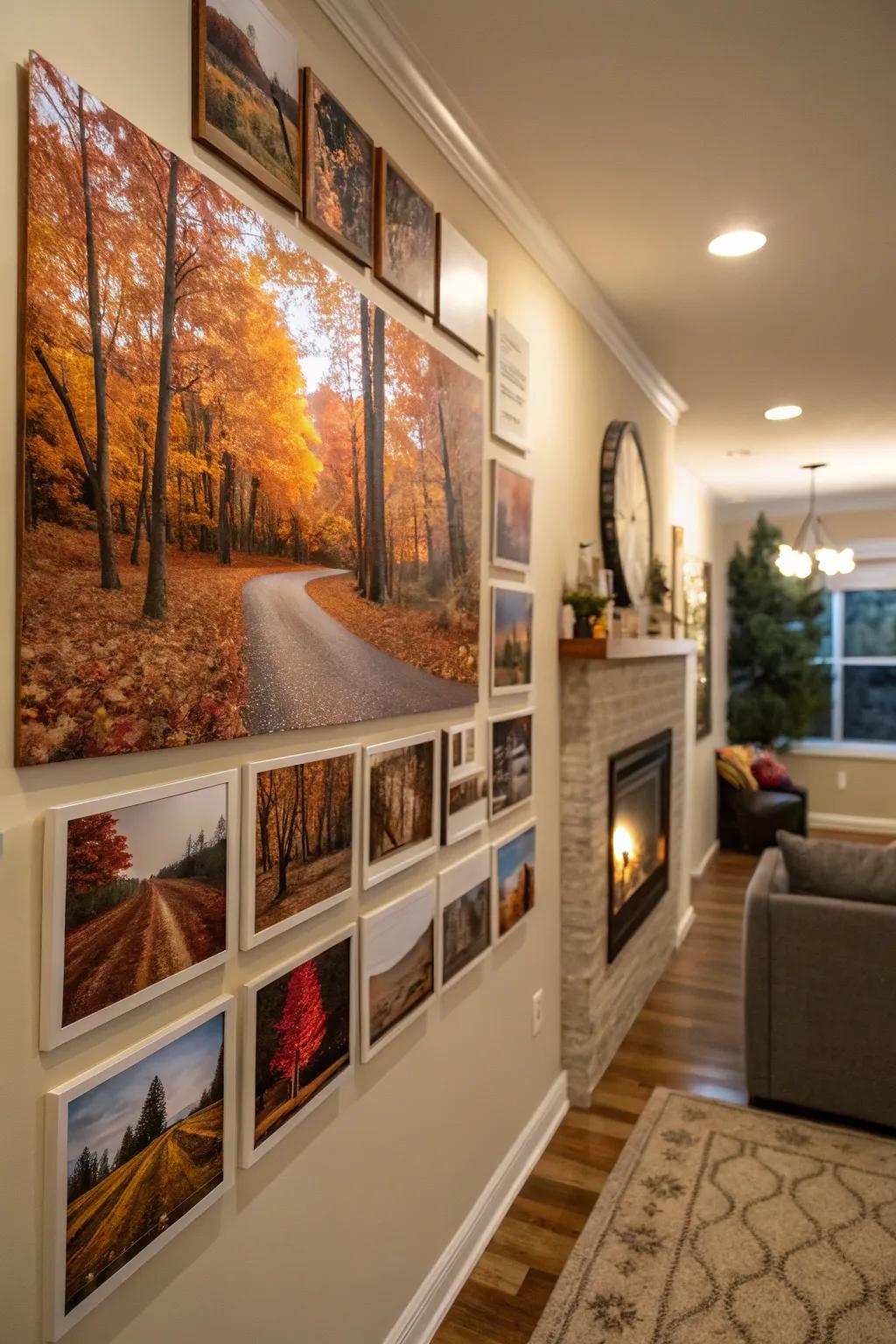 Celebrate the seasons with an evolving photo collage.