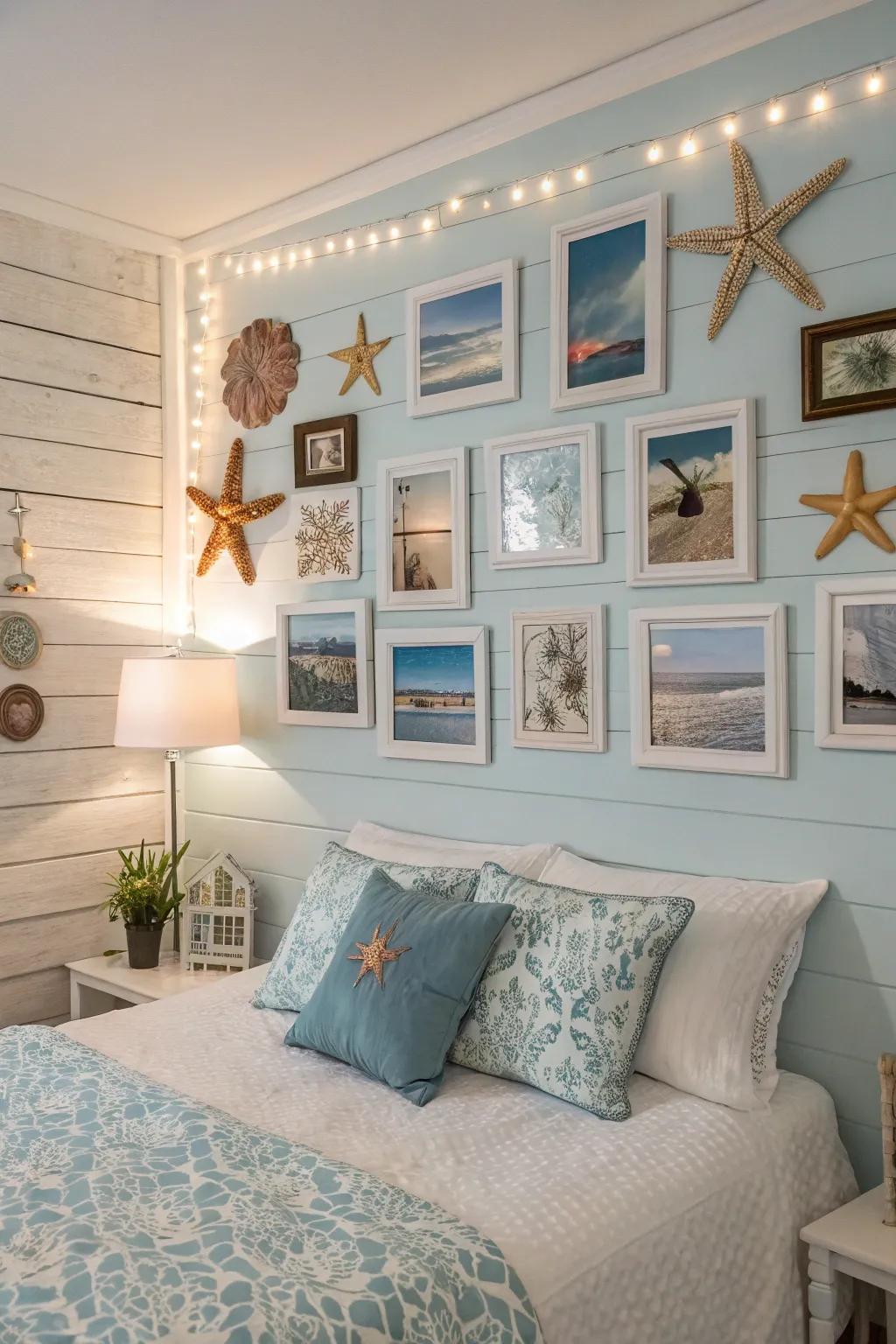 A themed picture wall bringing cohesion and style.