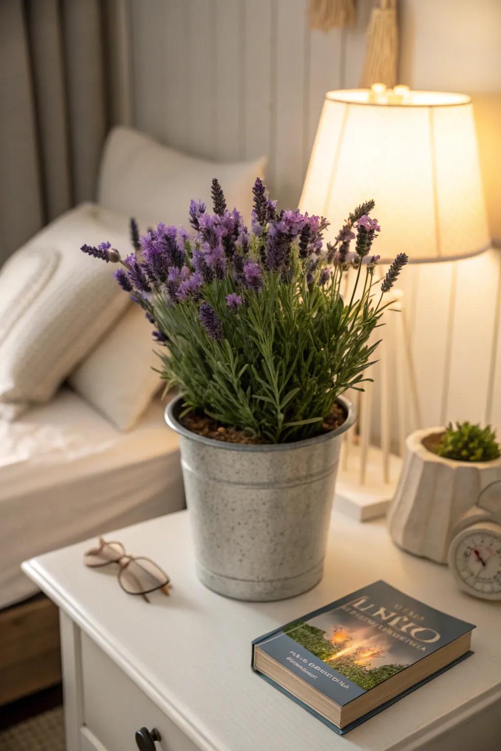 A calming lavender pot, ideal for bringing tranquility into mom's space.