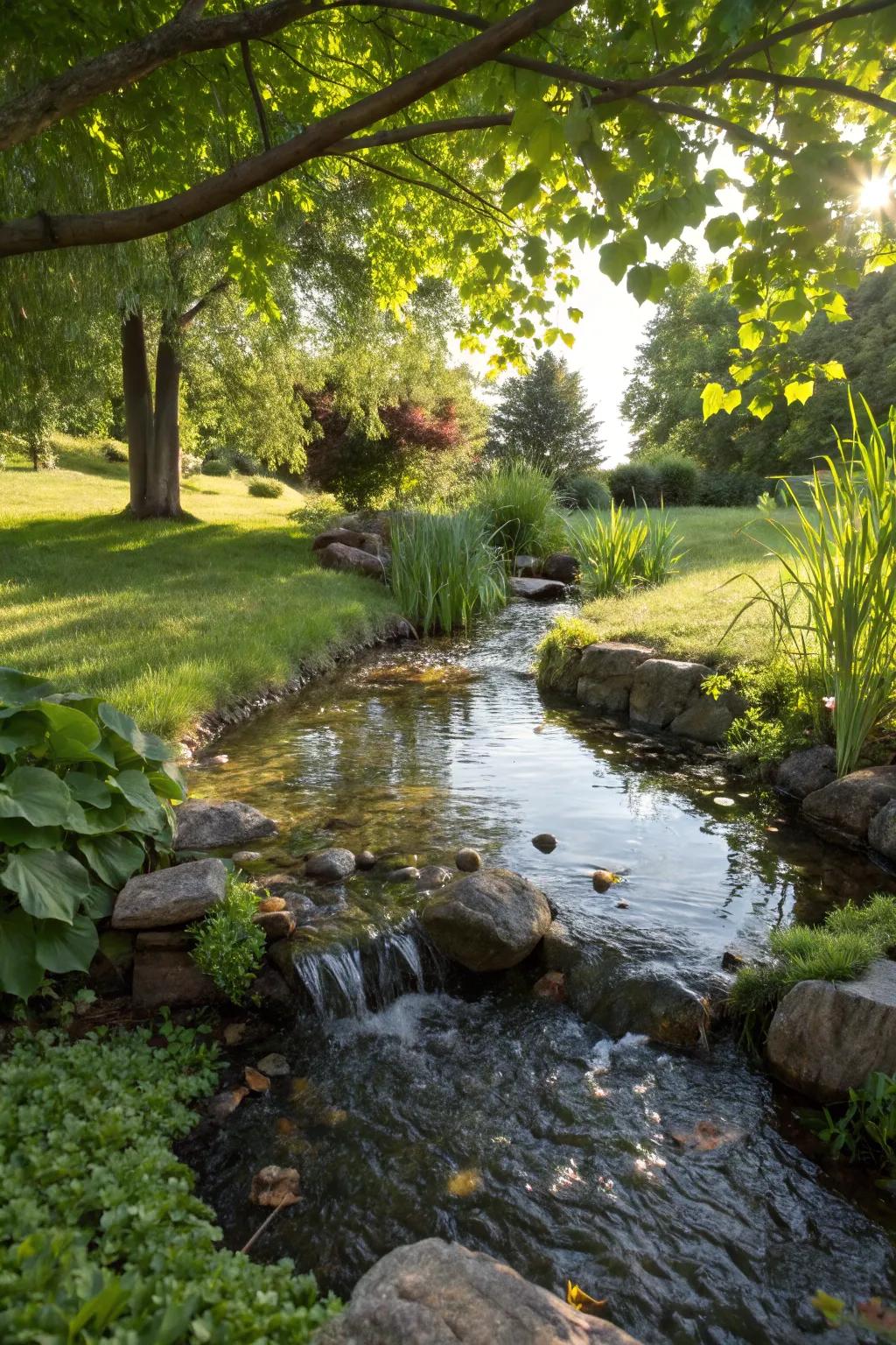 A concealed origin appends an element of enigma to your pond stream.