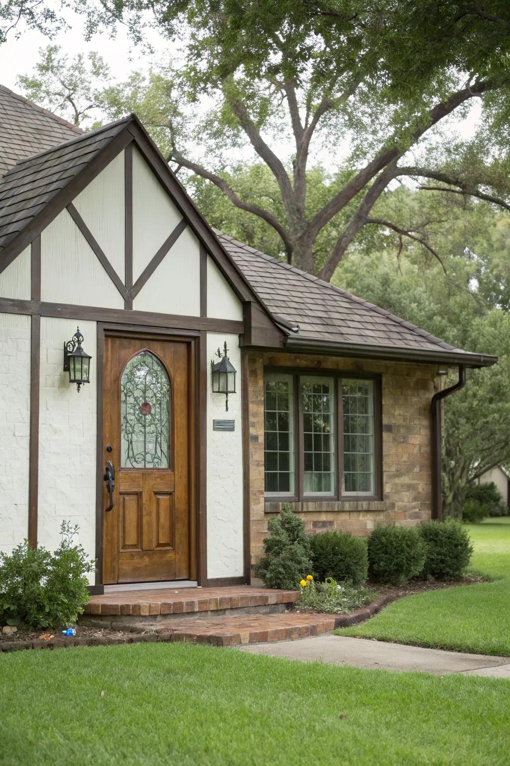 Tudor-inspired portals offer a touch of elegance.