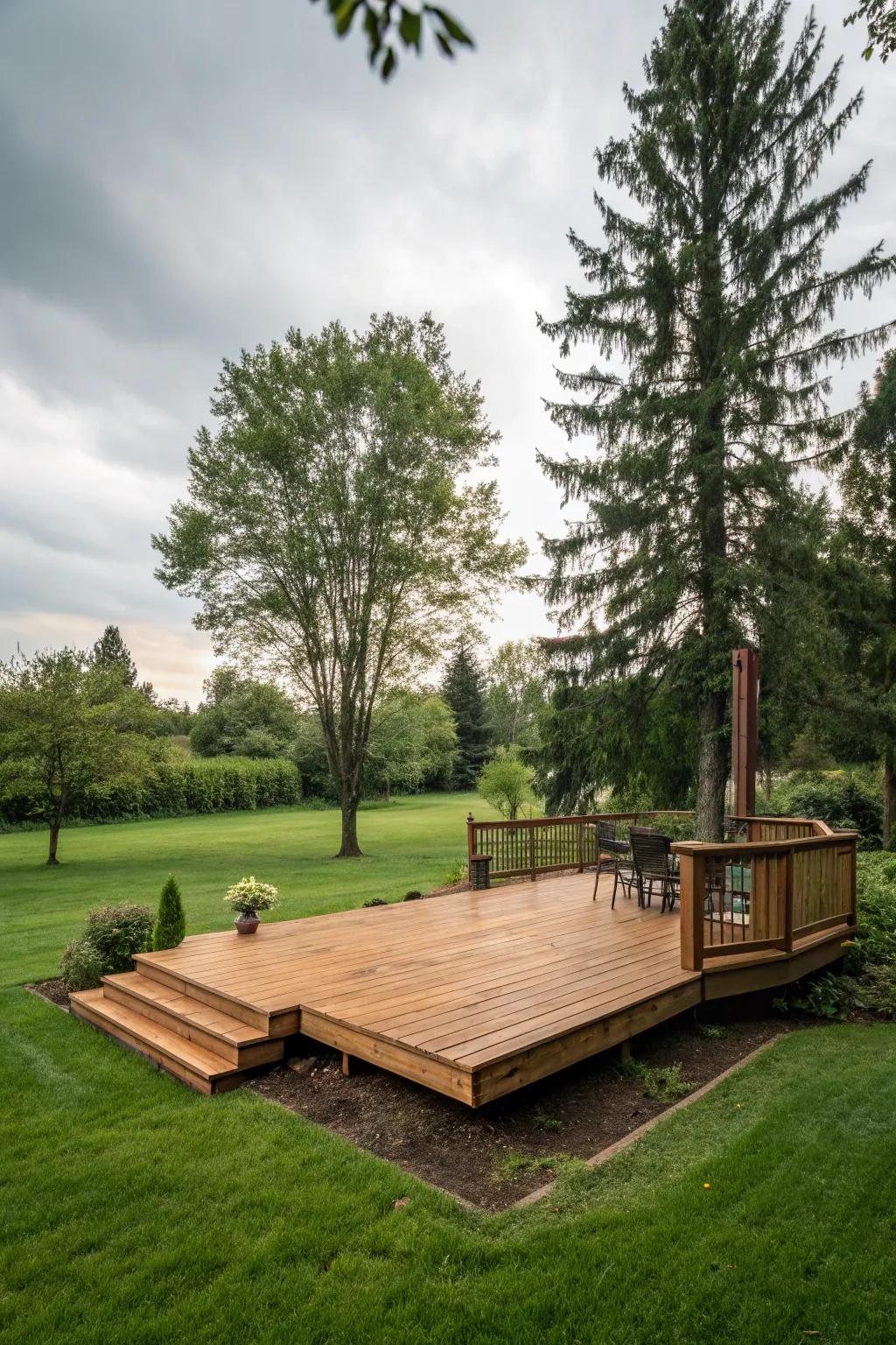 Savor the versatility of a DIY base deck.
