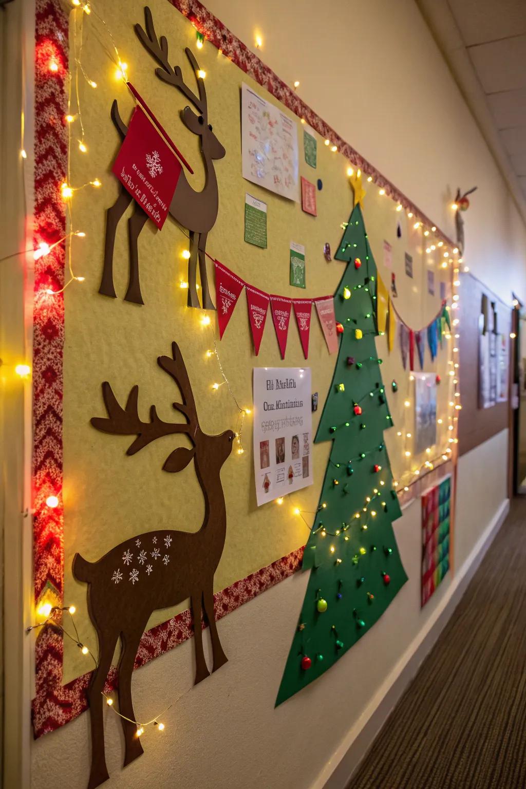 Radiant lights introduce a magical element to your deer display.