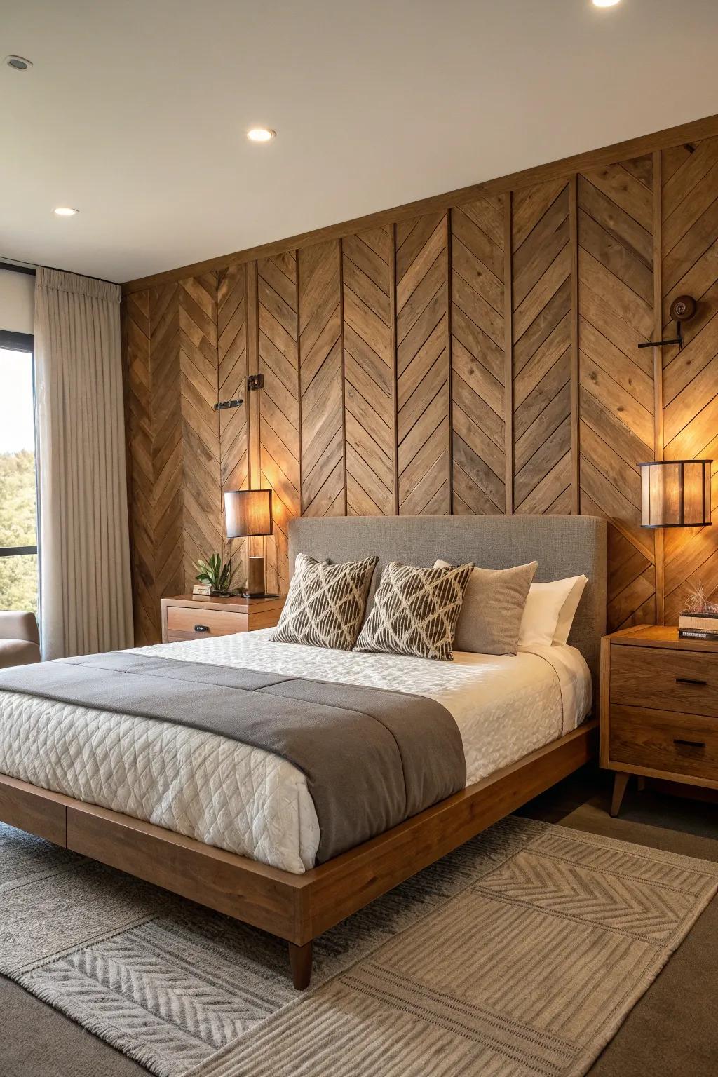 Textured walls add dimension and warmth.