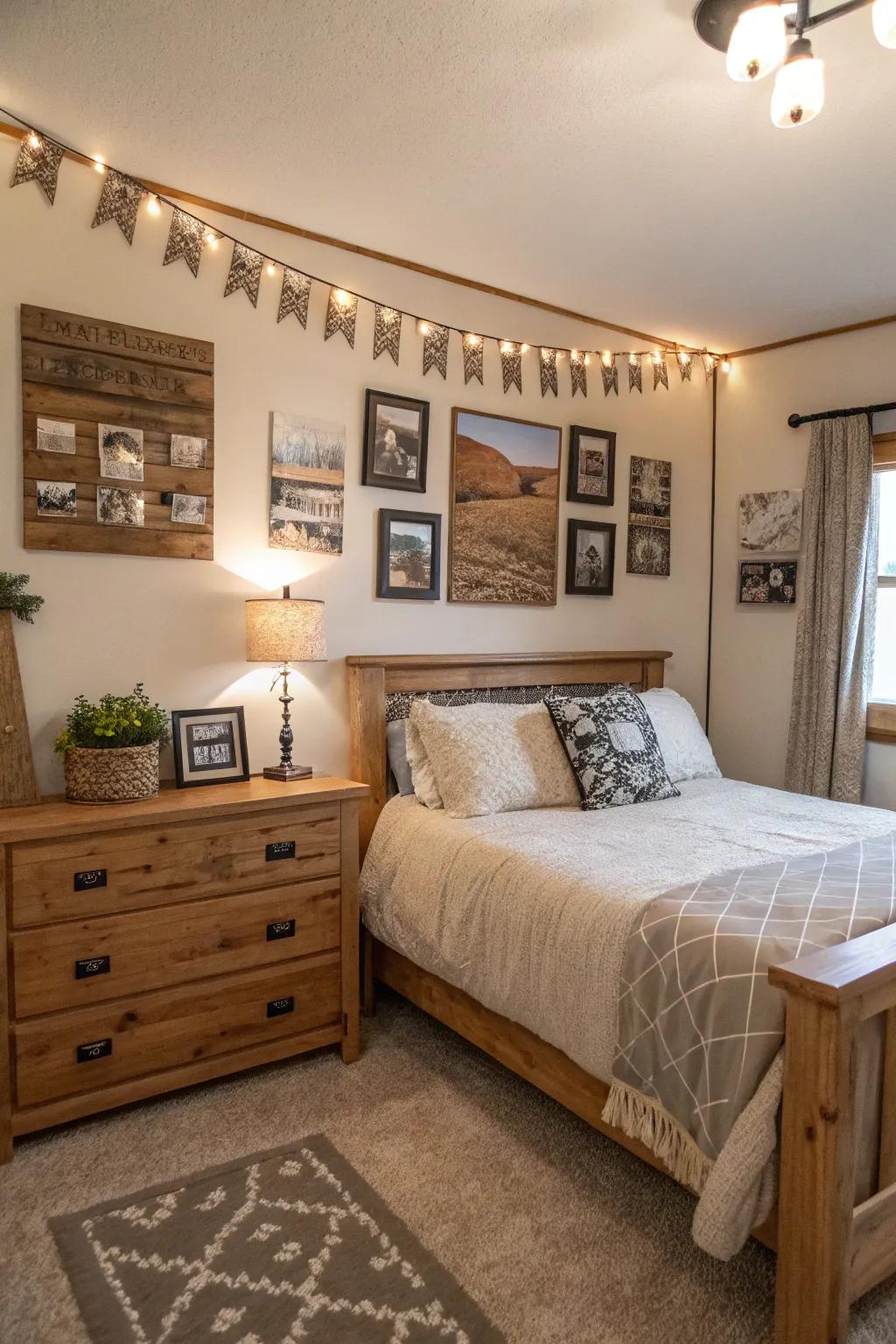 Personal touches make the space uniquely yours.