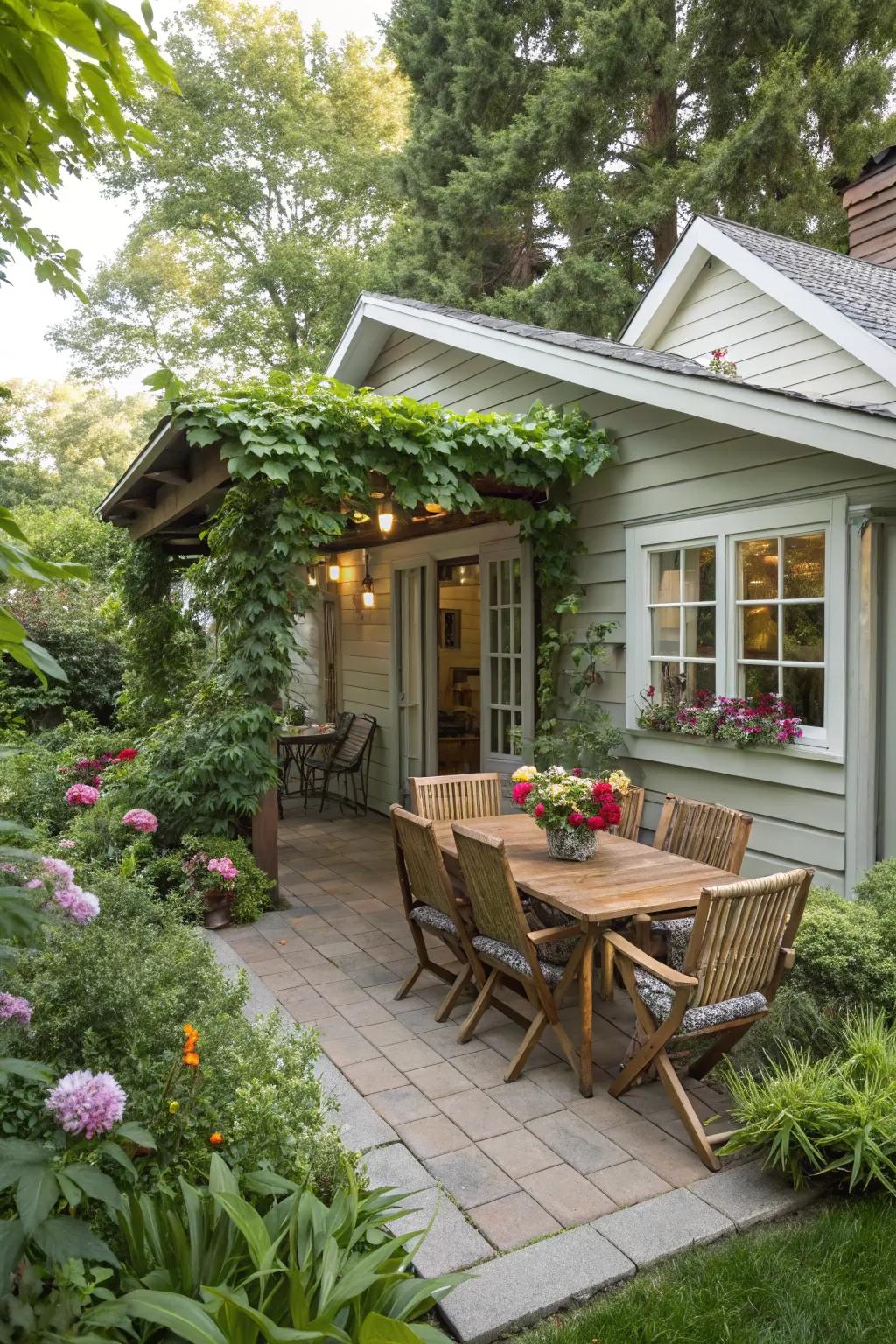 An outdoor patio extends your living space into nature.