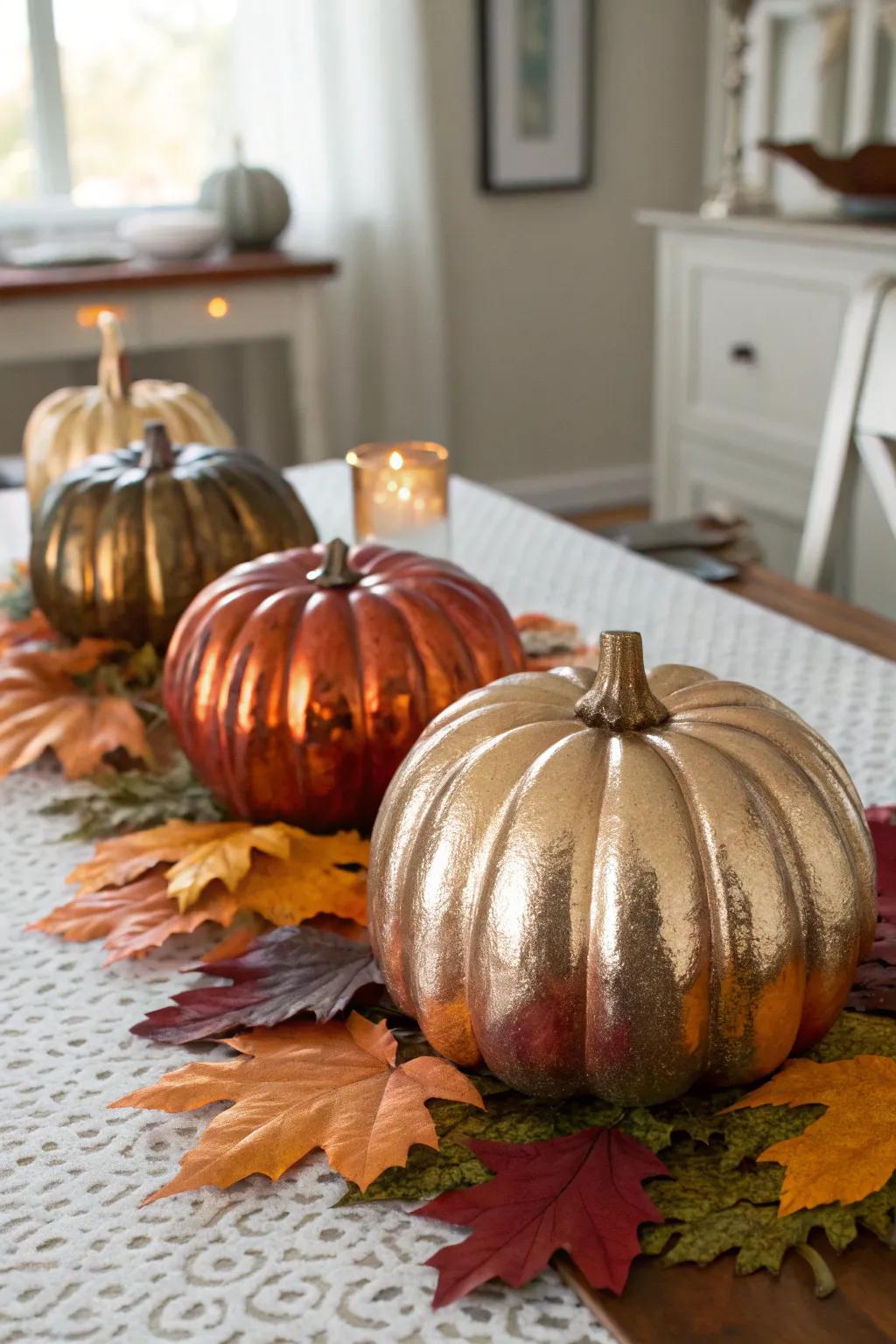 Squash decorations with a chic twist.