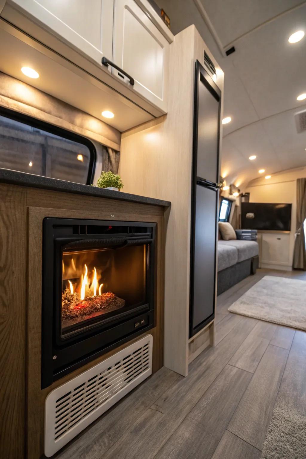Compact inserts are perfect for small RV spaces.