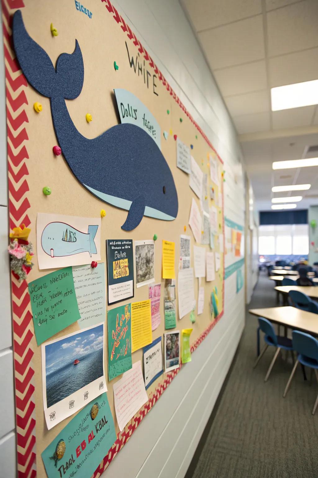 Make a splash through a whale-focused centerpiece.