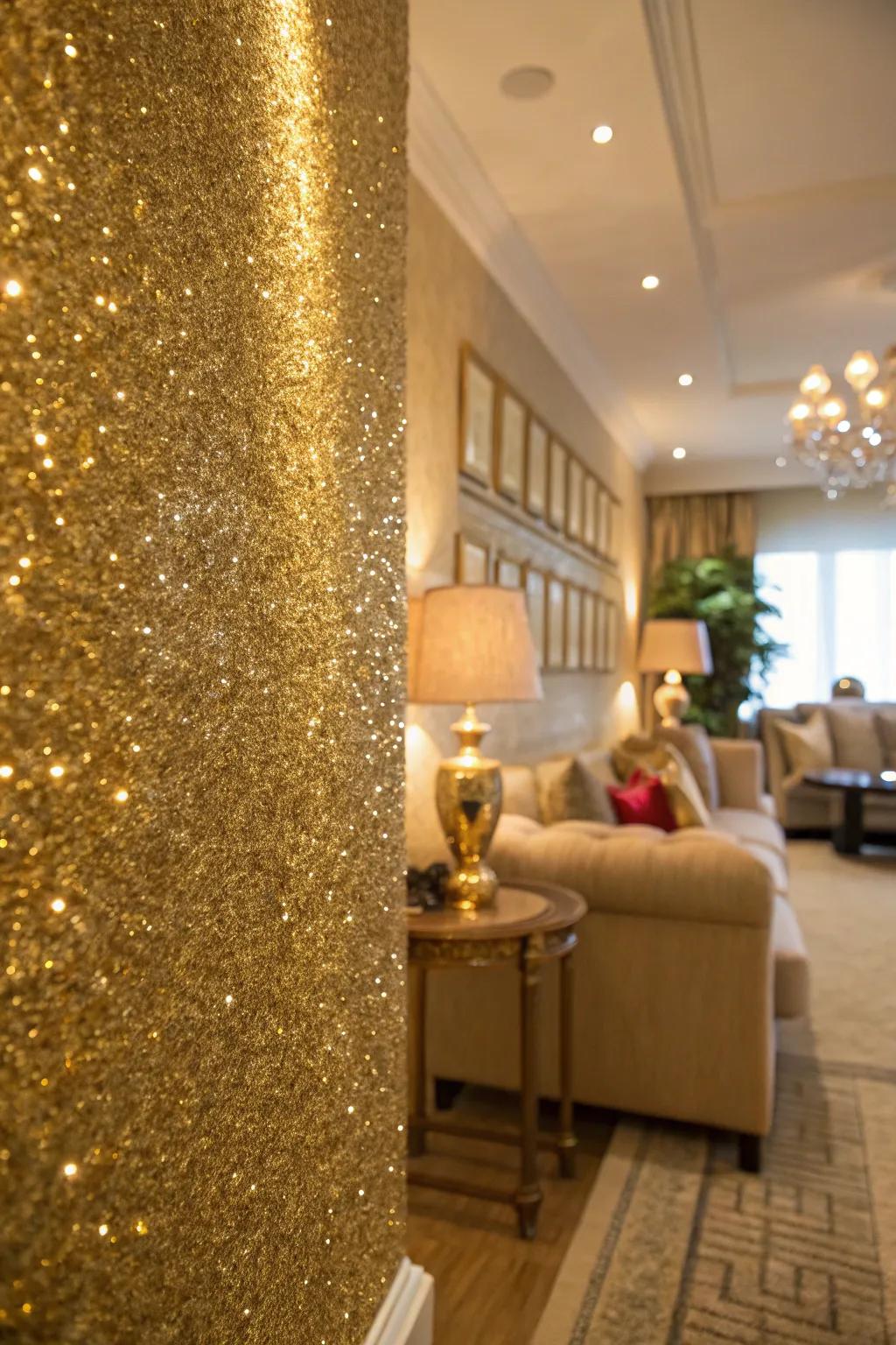 A shimmer wall incorporates shimmer and glamour to your photo sessions.