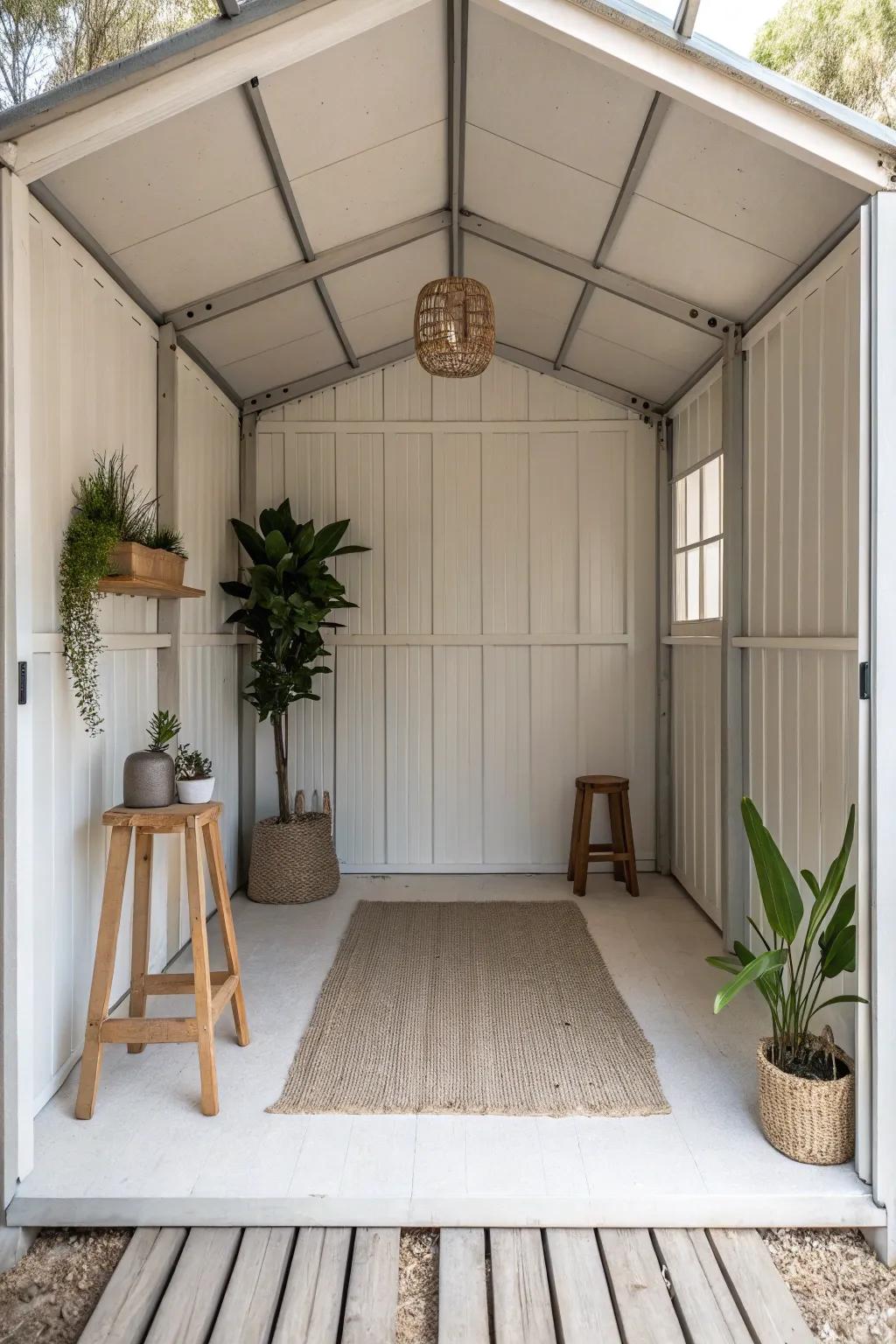 Minimalist design promotes a peaceful and spacious atmosphere.