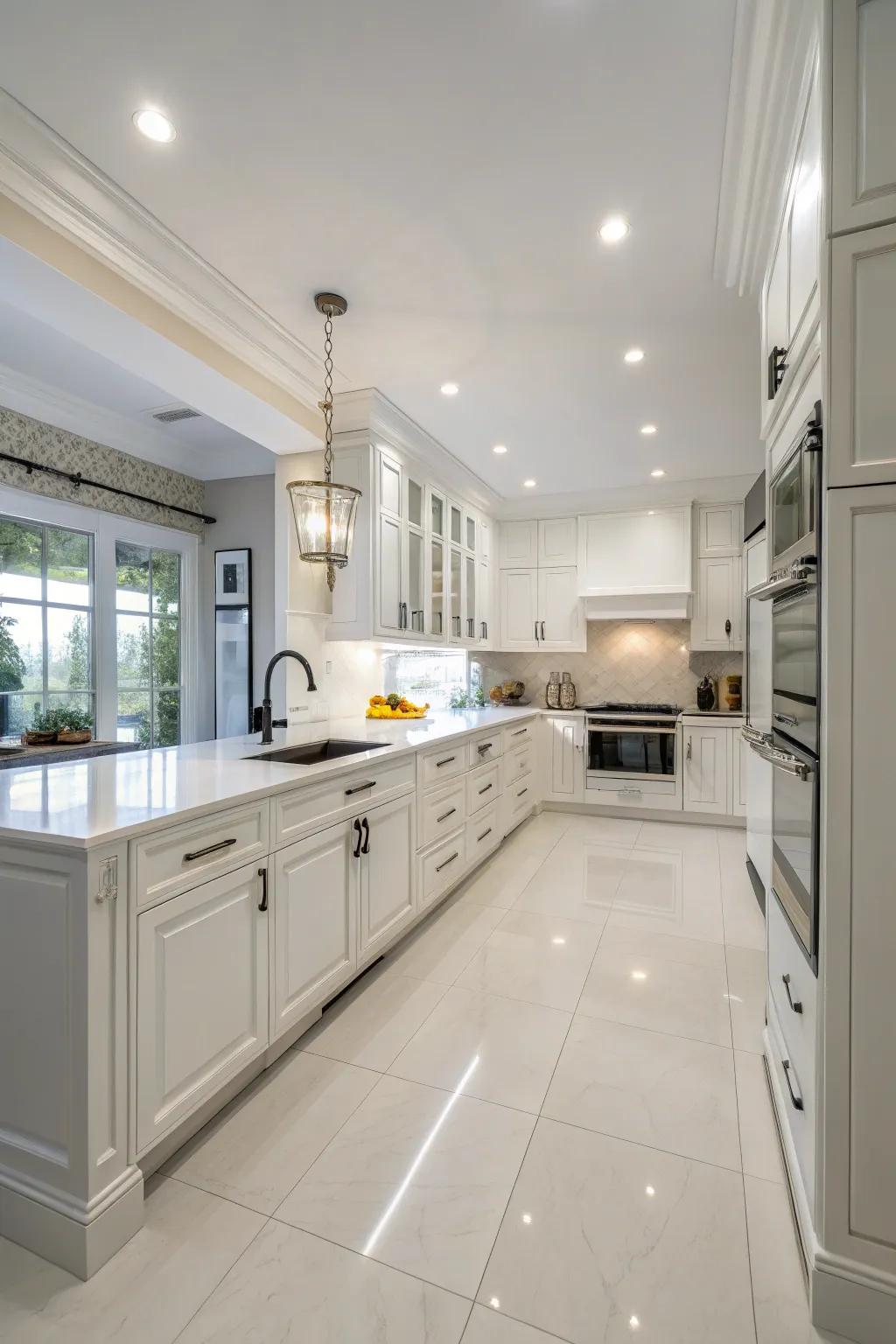 A well-planned layout optimizes kitchen functionality.
