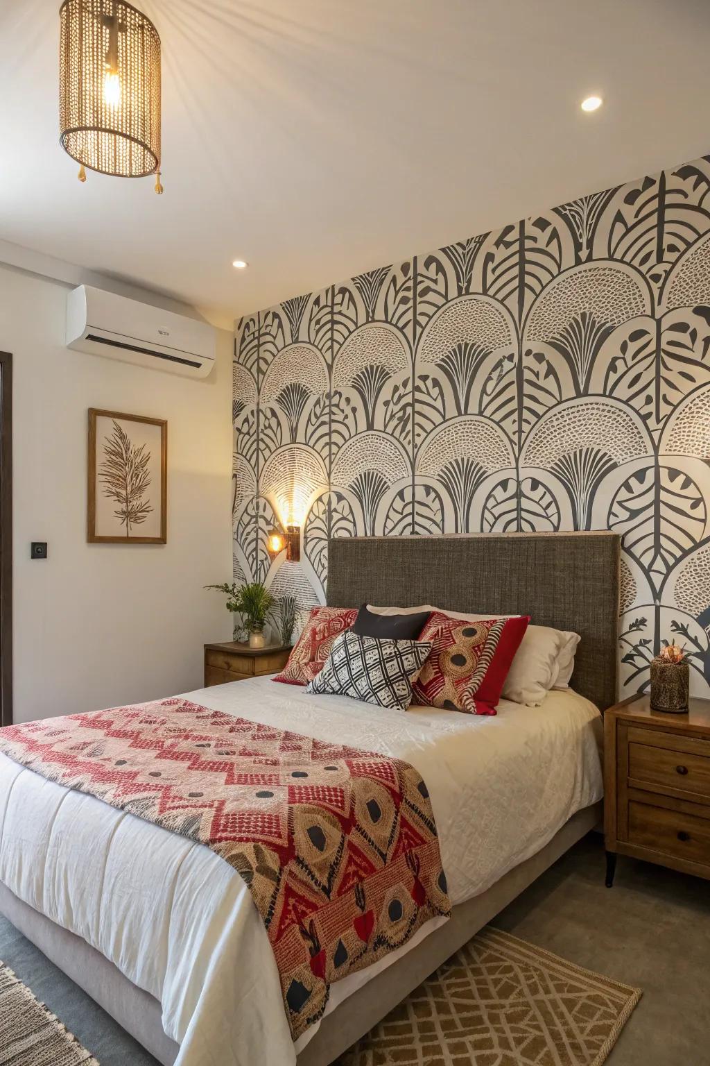 A standout wall showcasing personality and flair.