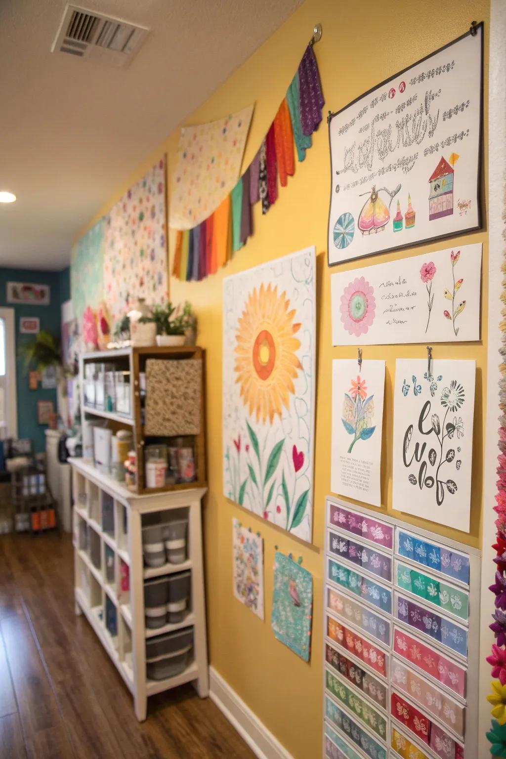 Inspirational decor can brighten your workspace and encourage innovation.