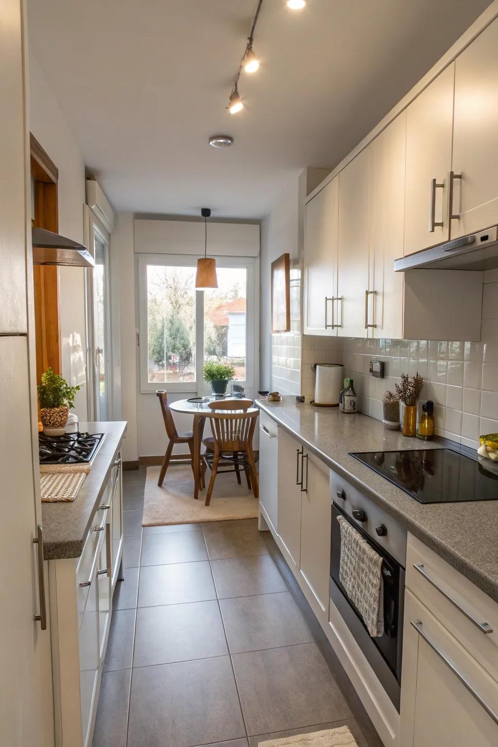 An effective layout improves kitchen flow.