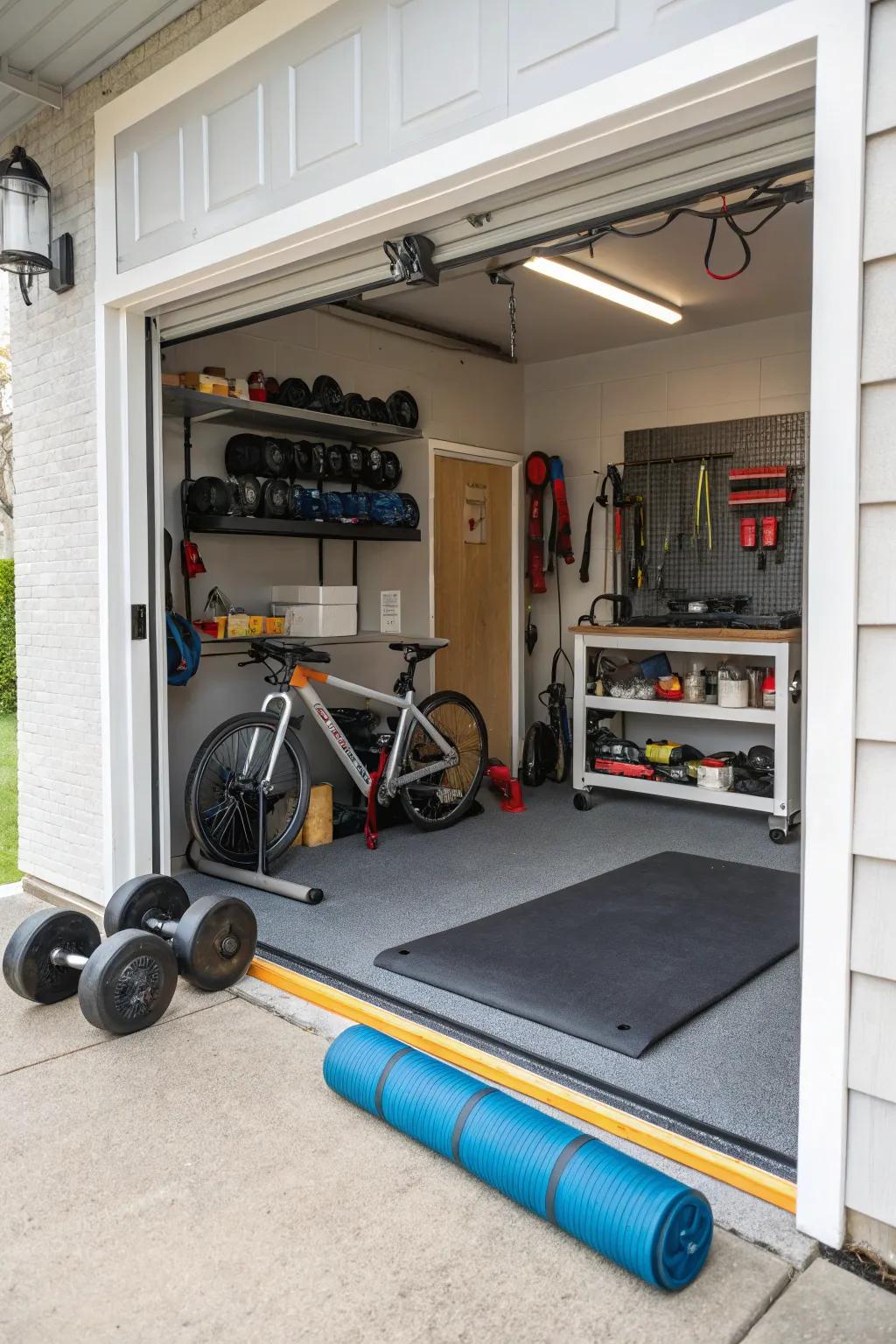 A multipurpose design improves the use of your garage beyond just keeping things.