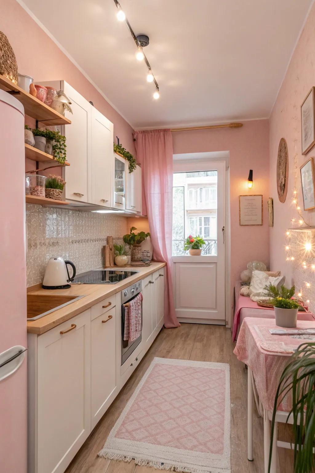 Blush tint provides a revitalizing substitute for traditional neutrals.
