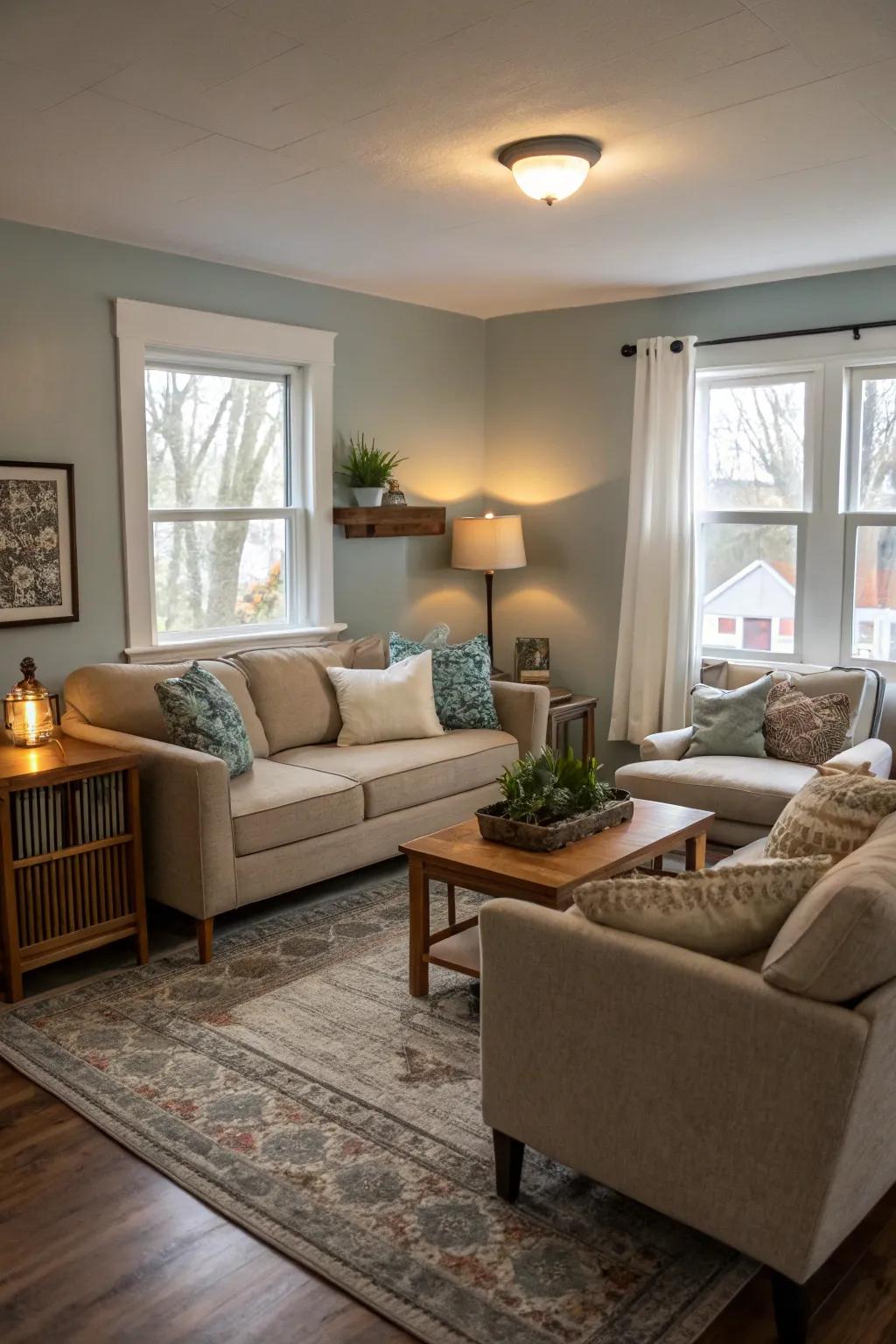 Open layouts improve the space.