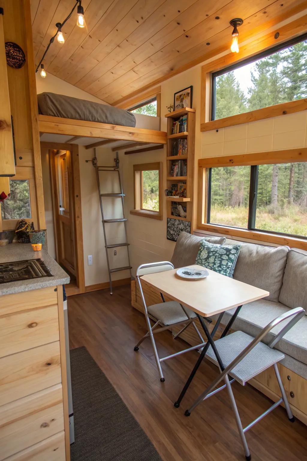 Condensed living spaces are constructed with accuracy and imagination in tiny homes.