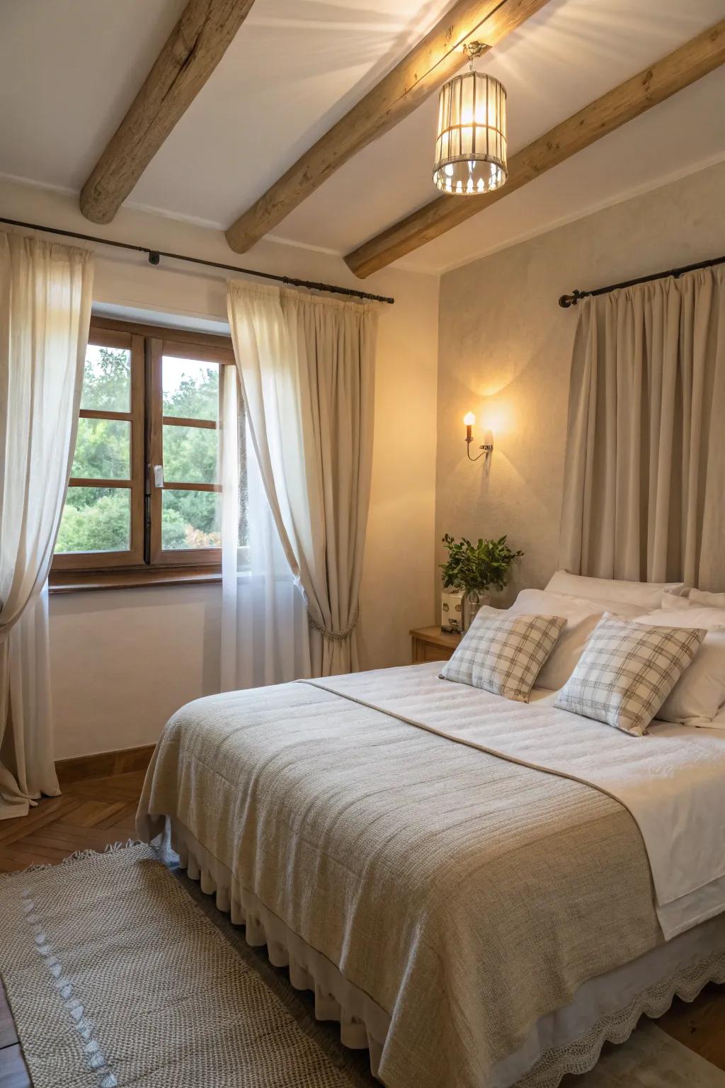 Light linen fabrics deliver an airy and fresh spring sensation.