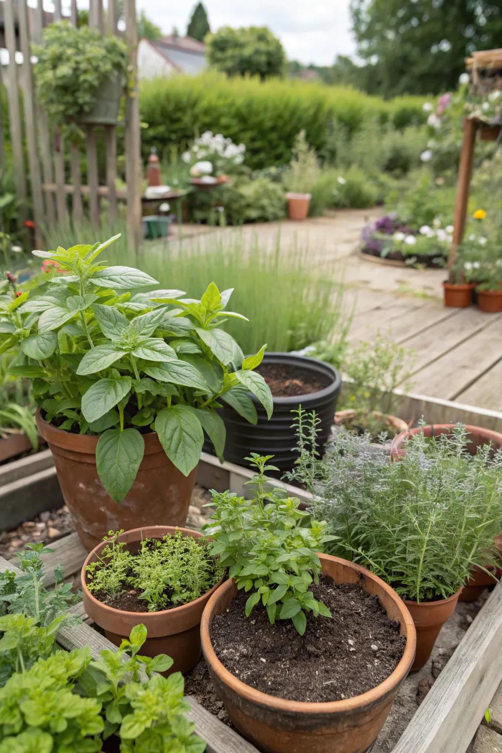 Engage your guests with a hands-on herb planting activity.