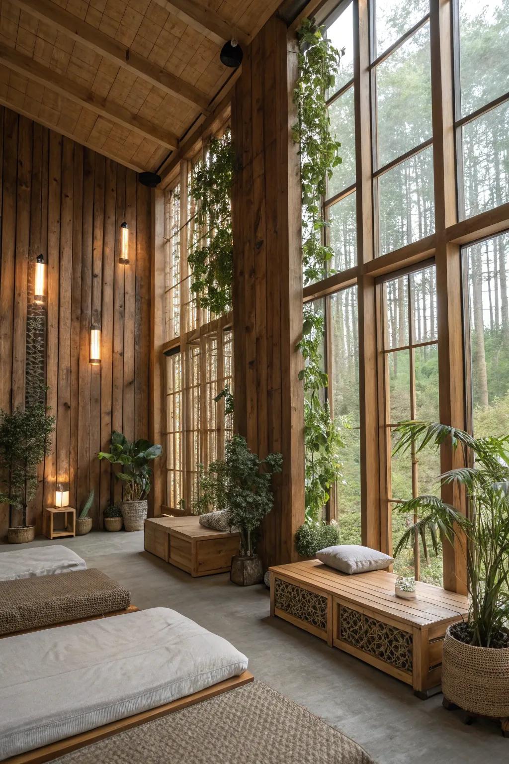 Natural window treatments for a sustainable home.