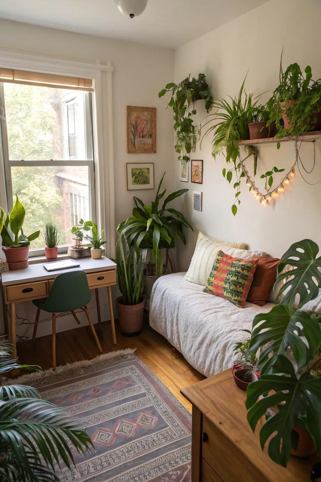 Bring life into spaces with plants.