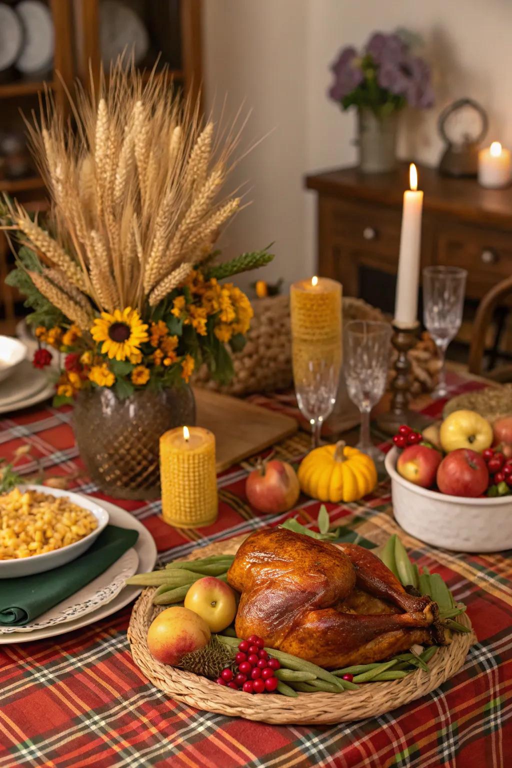 Celebrate the harvest season with harvest inspired decor.