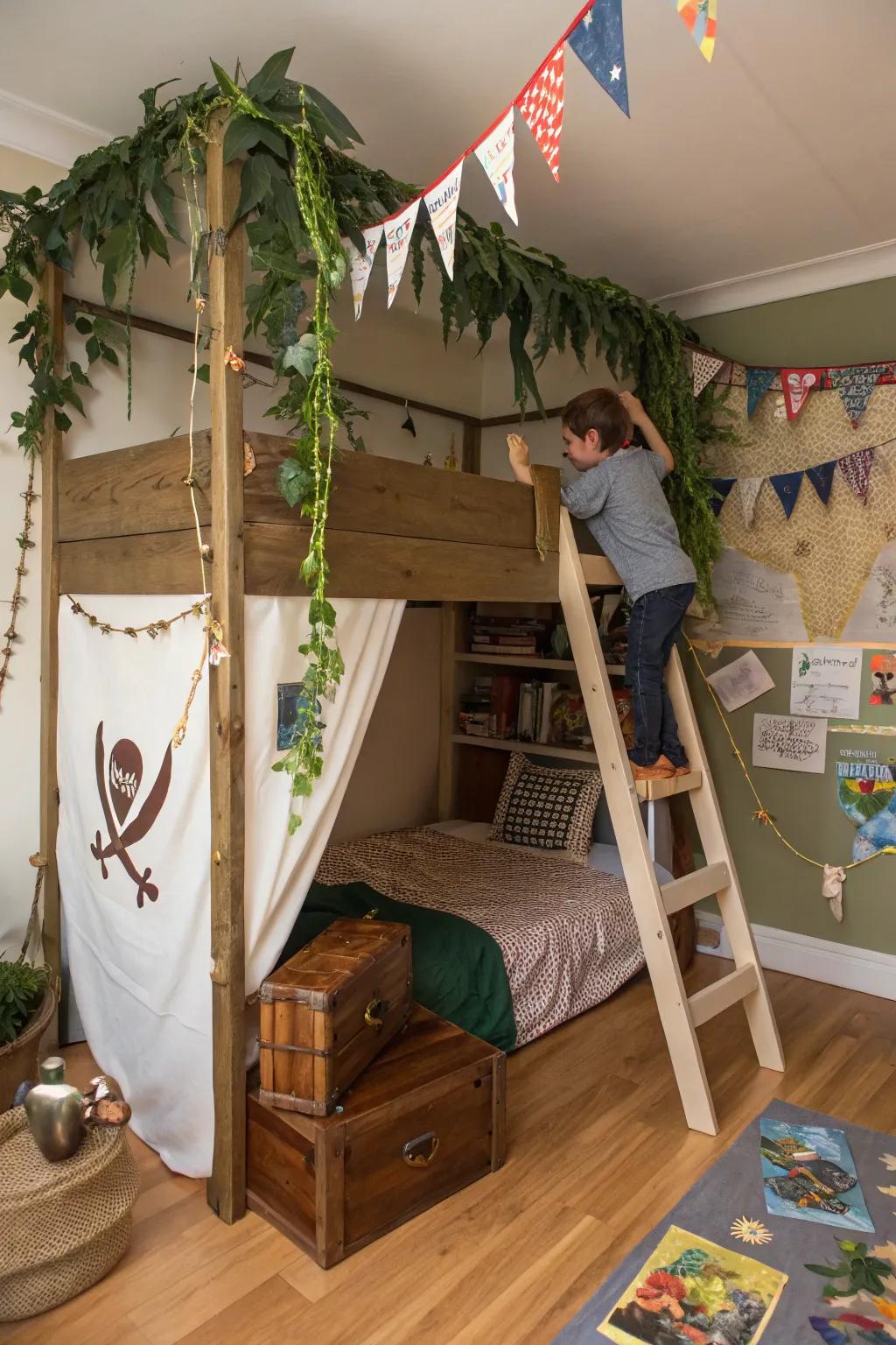 An adventurous canopy sparks creativity.