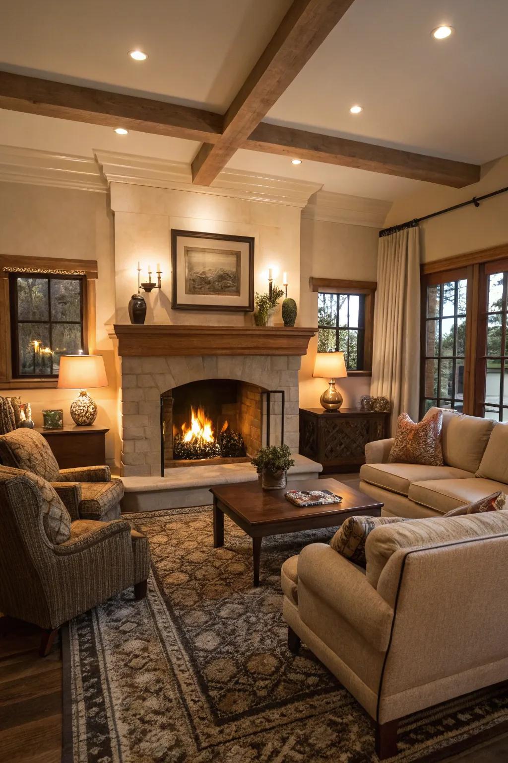 A fireplace that brings everyone together.