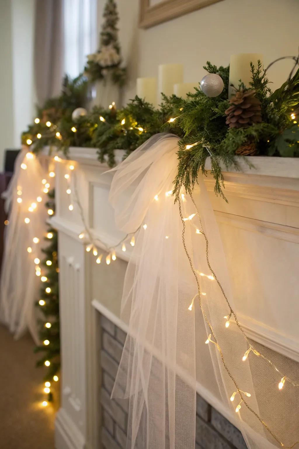 Add elegance to your home with a netting garland.