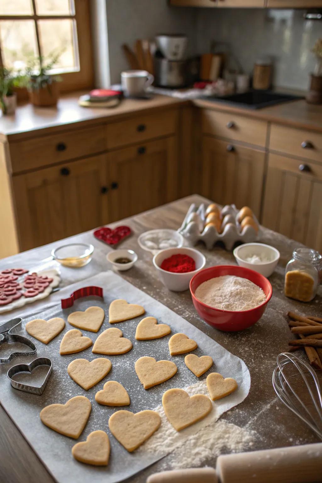 Bake up love with heart-shaped treats.