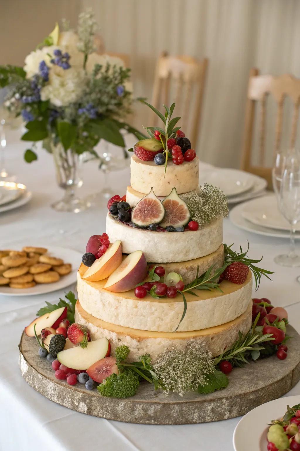 A delicacy round tower serves as a unique centerpiece.